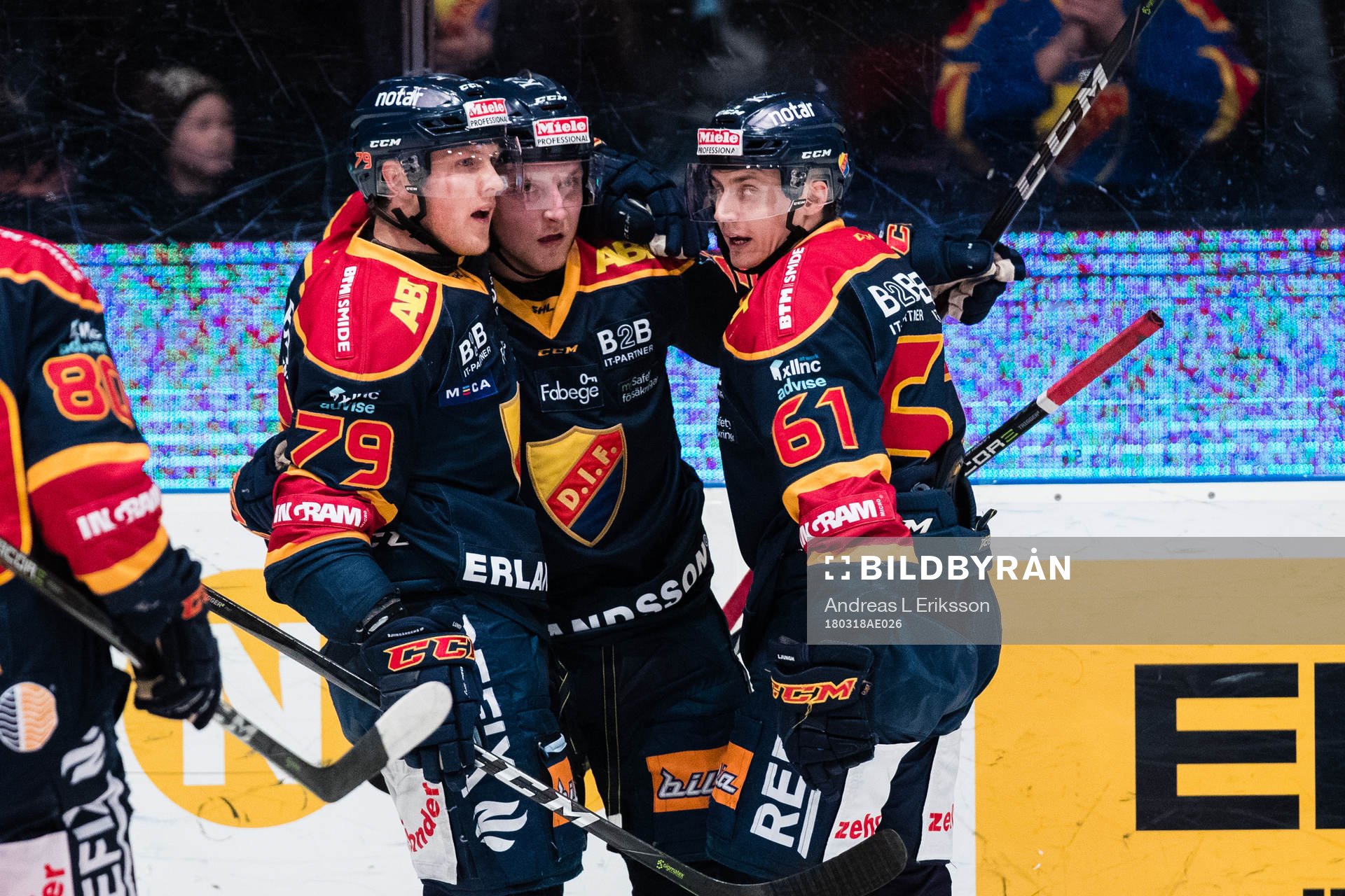 Djurgårdens Linus Hultström (m) jublar
