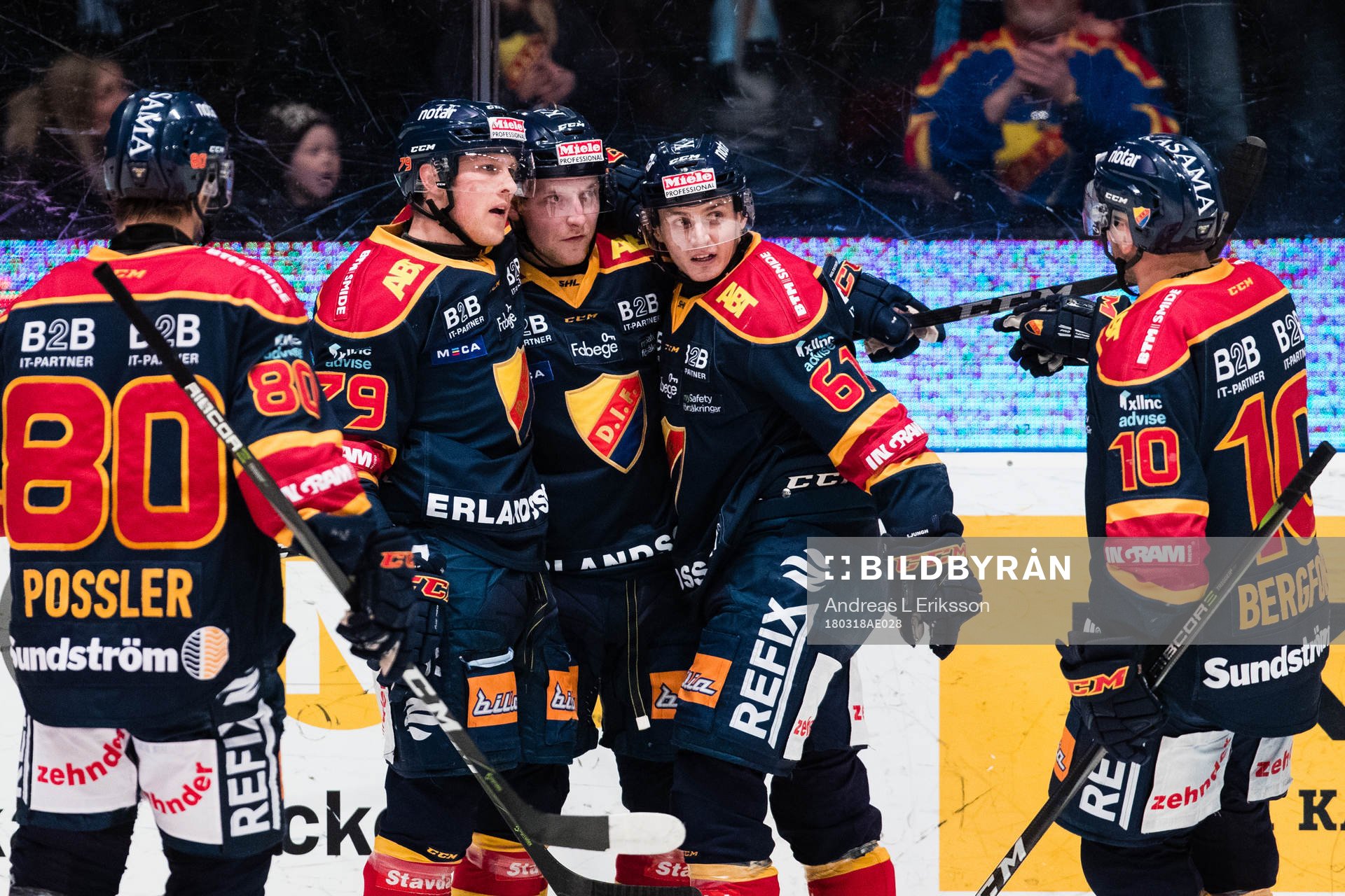 Djurgårdens Linus Hultström (m) jublar