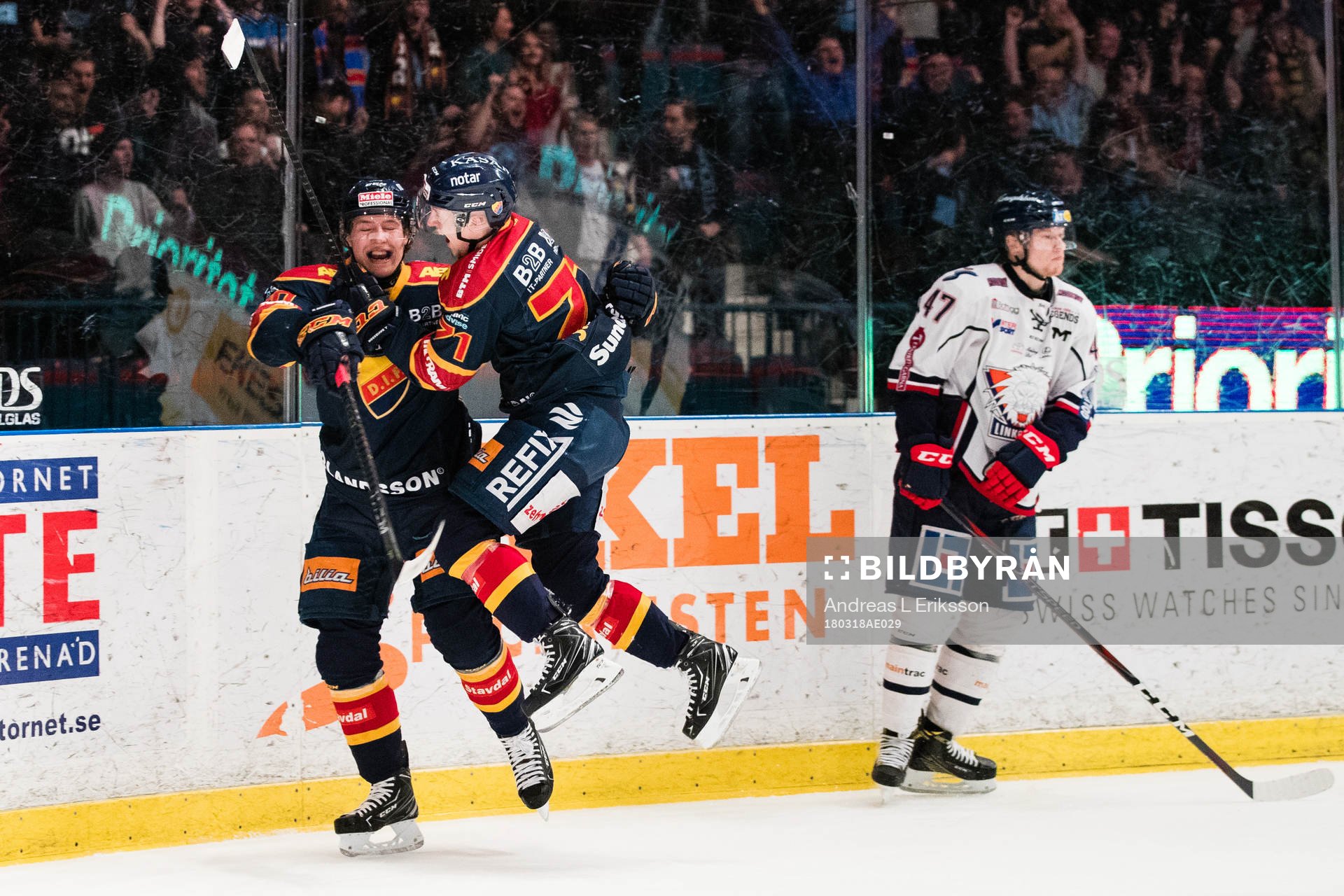 Djurgårdens Jonathan Davidsson jublar