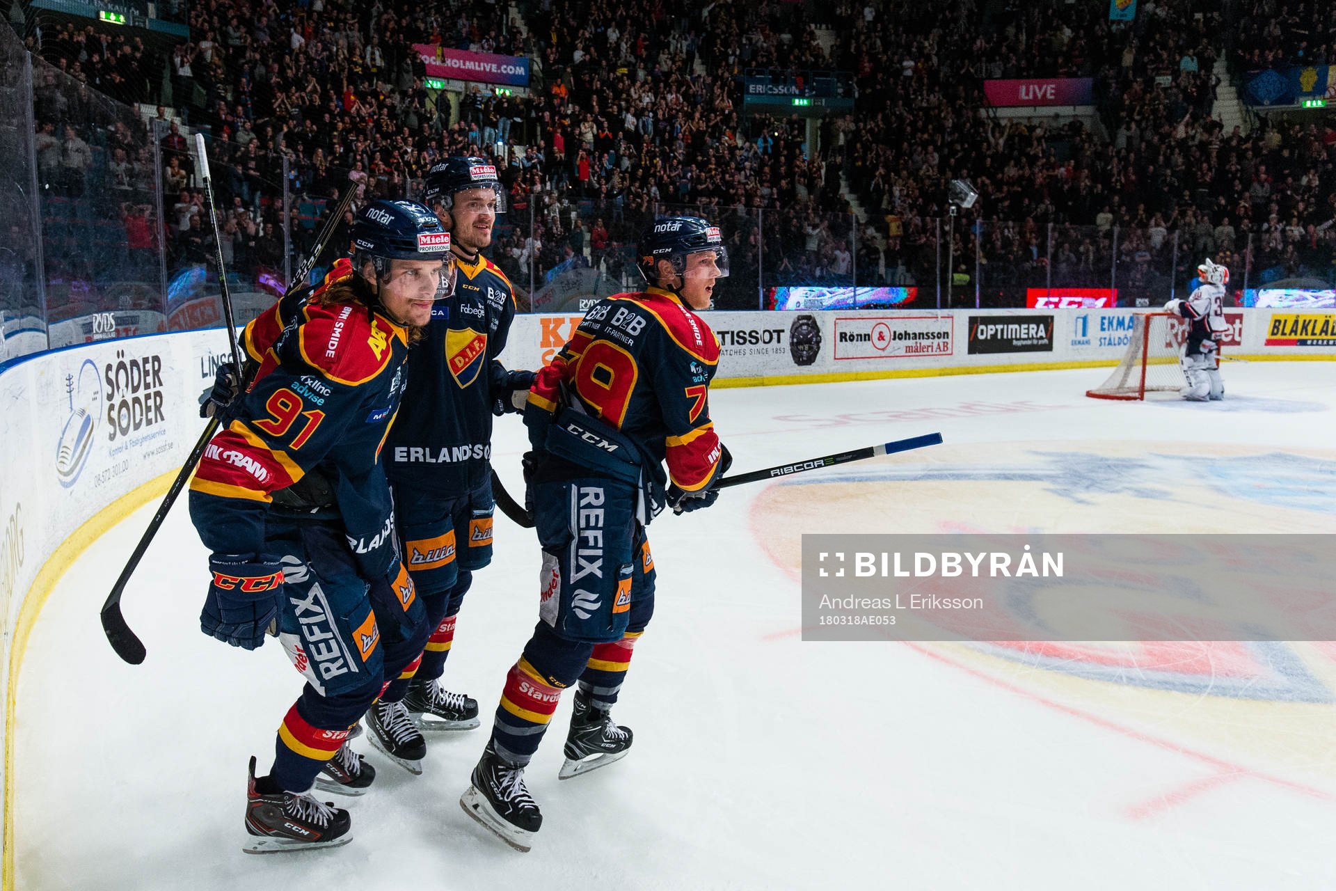 Djurgårdens Axel Jonsson Fjällby jublar