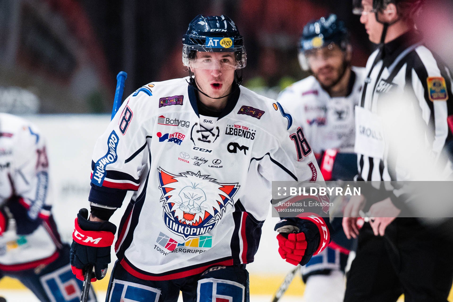 Linköpings Jacob Lilja jublar