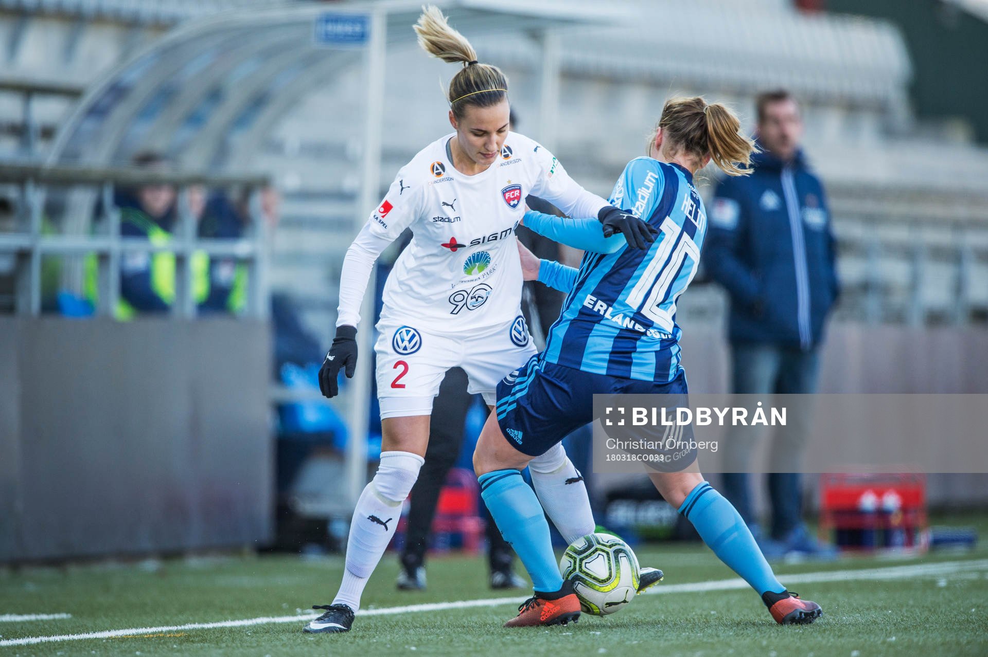 Rosengårds Nathalie Björn mot Djurgårdens Irma Helin