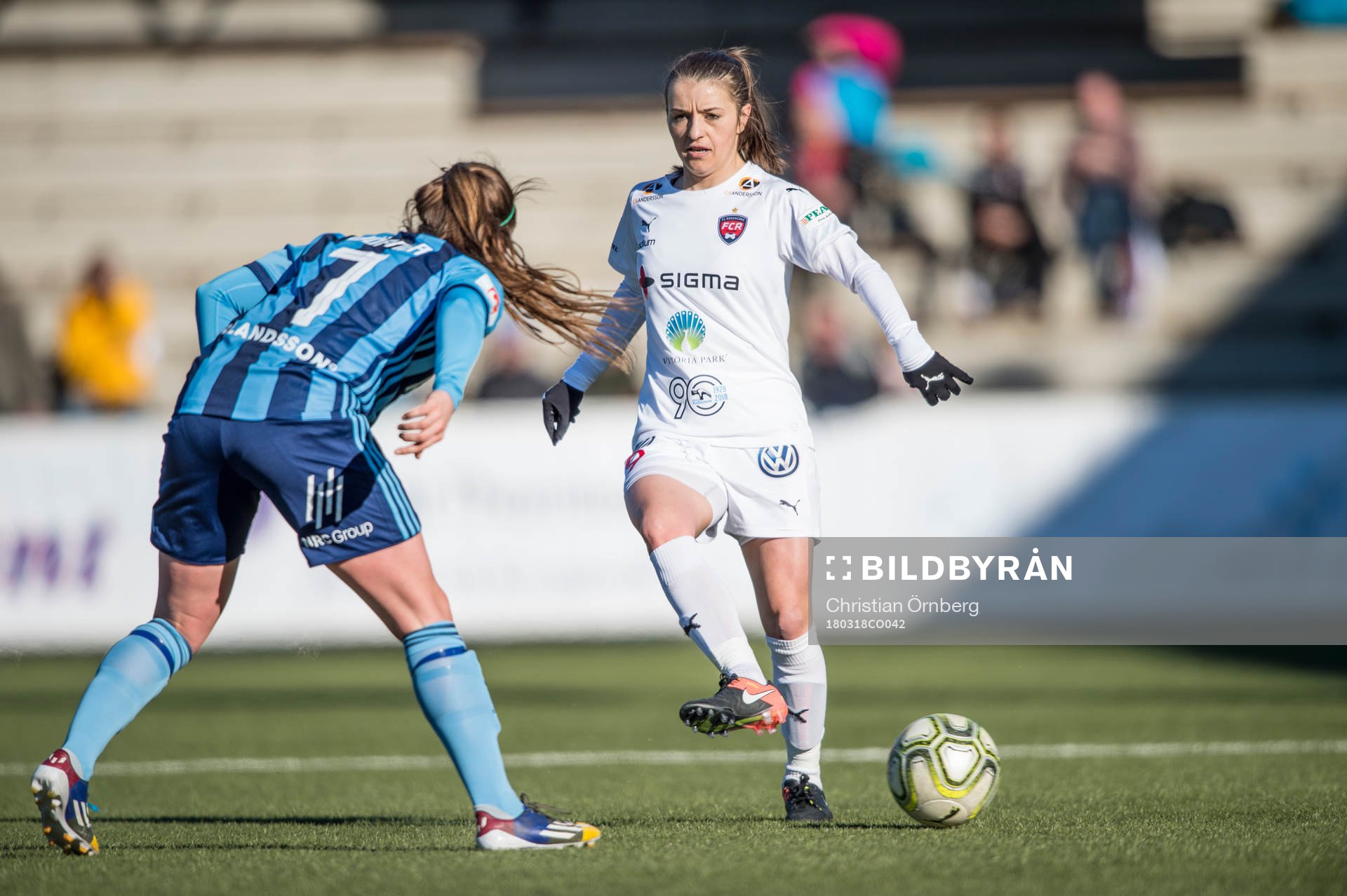 Rosengårds Iva Landeka mot Djurgårdens Malin Diaz