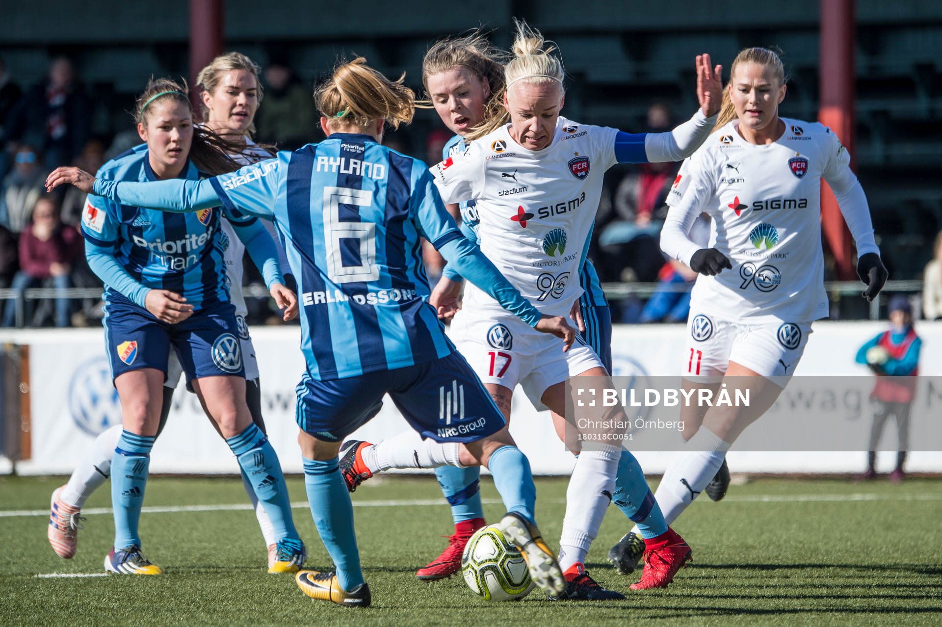 Rosengårds Caroline Seger och Lisa-Marie Utland mot