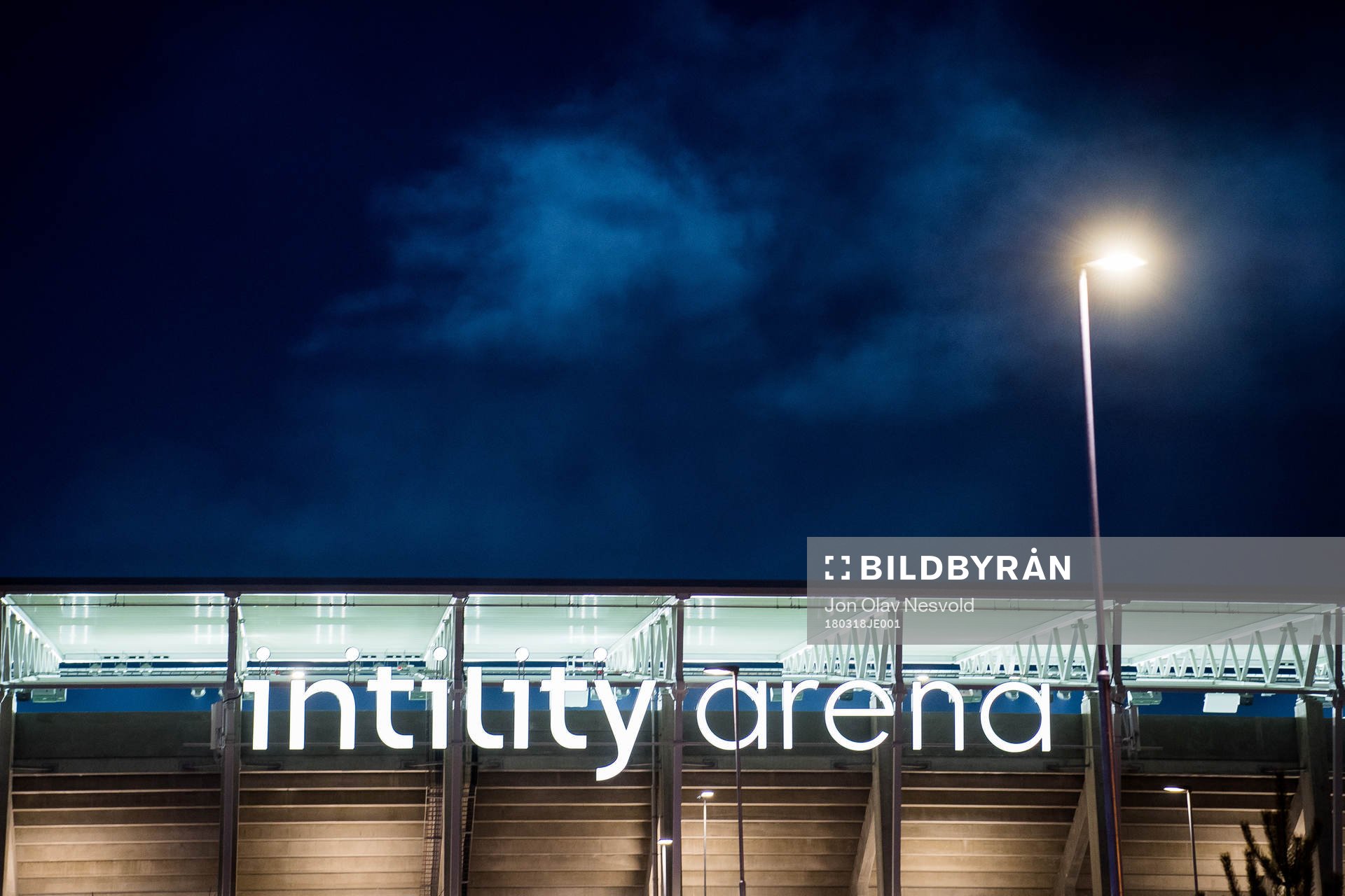 General exterior view of Intility Arena