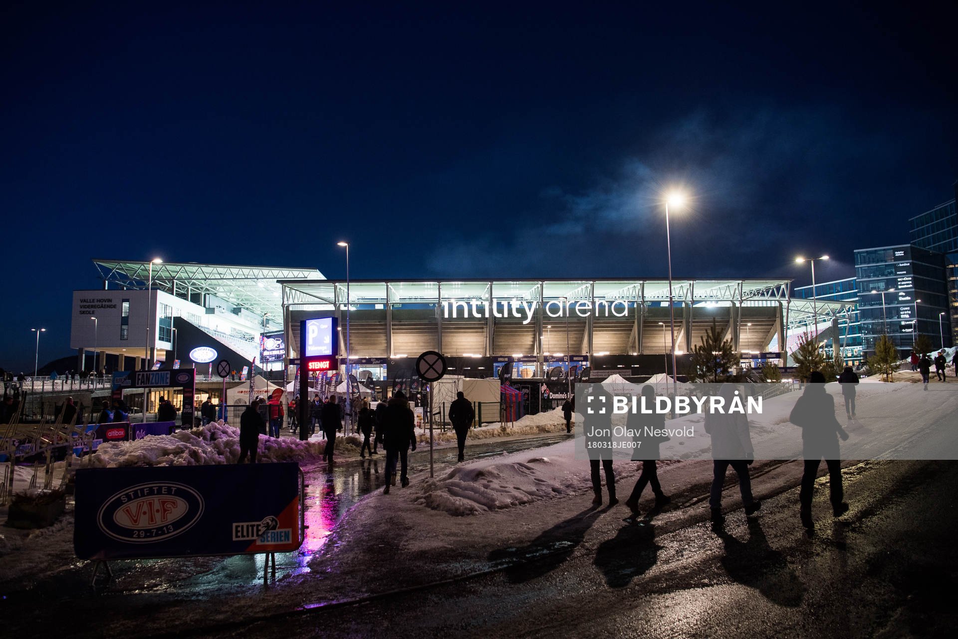 General exterior view of Intility Arena