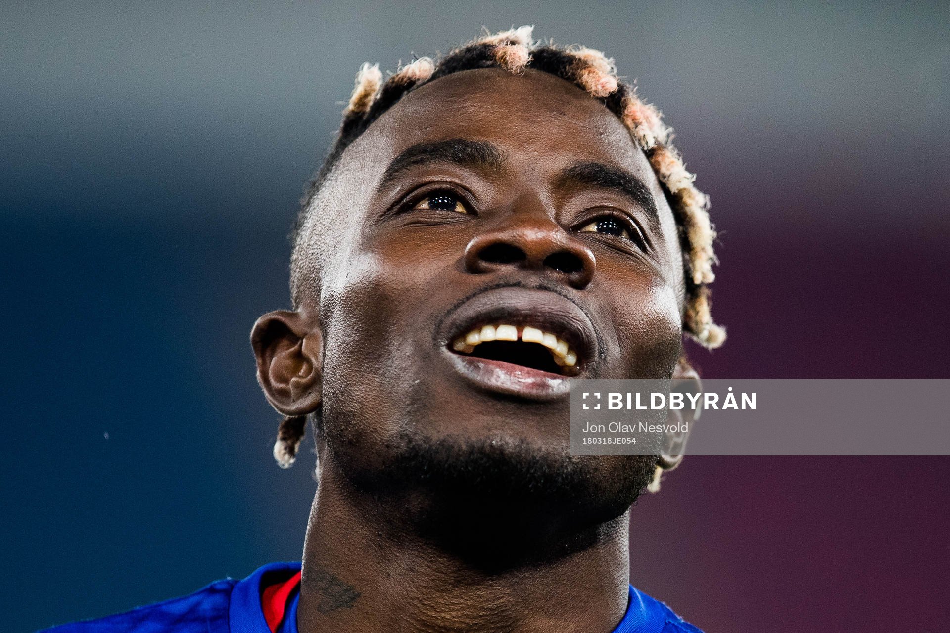 Sam Johnson of Vålerenga celebrates