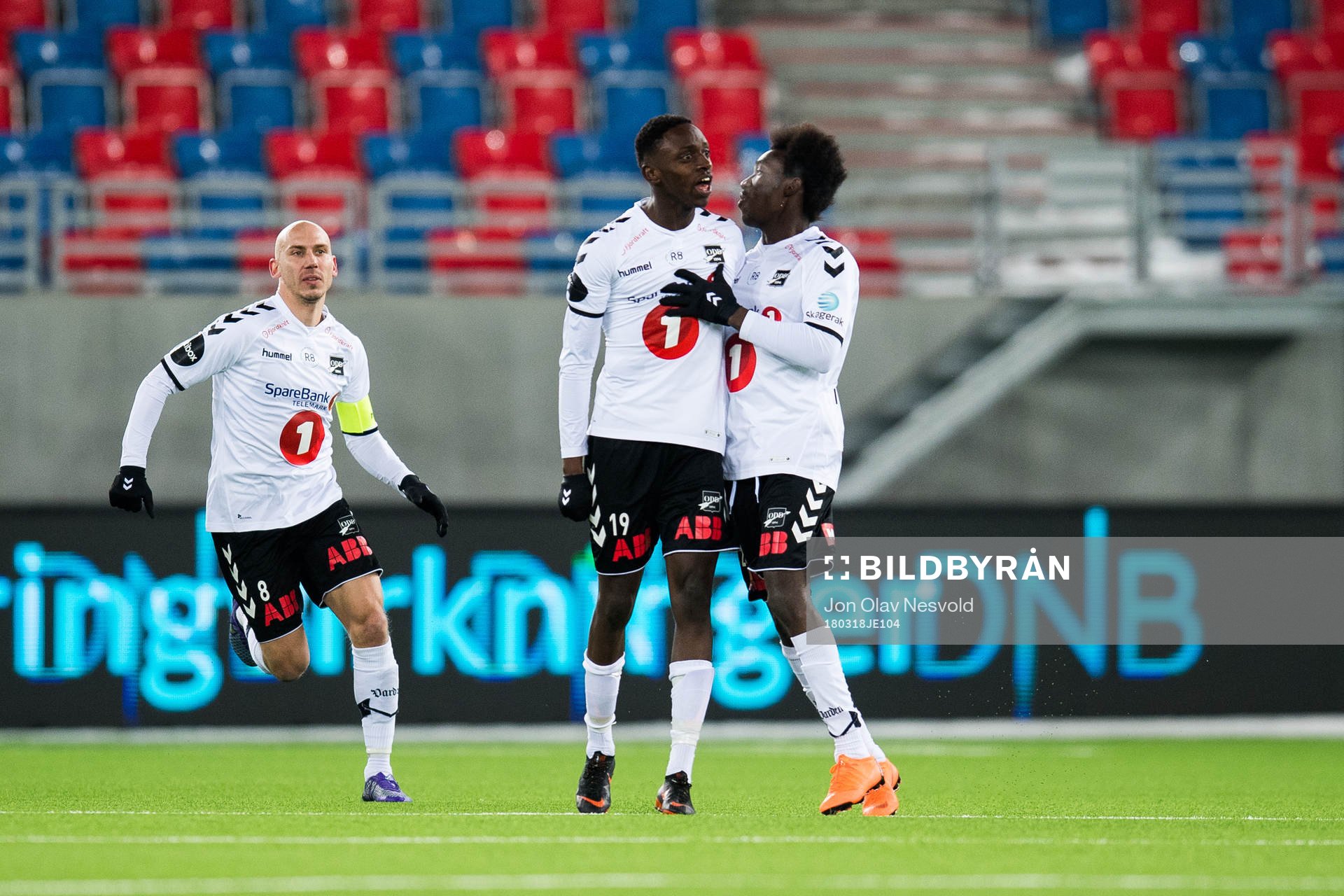 Bilal Njie of Odd celebrates 1-0