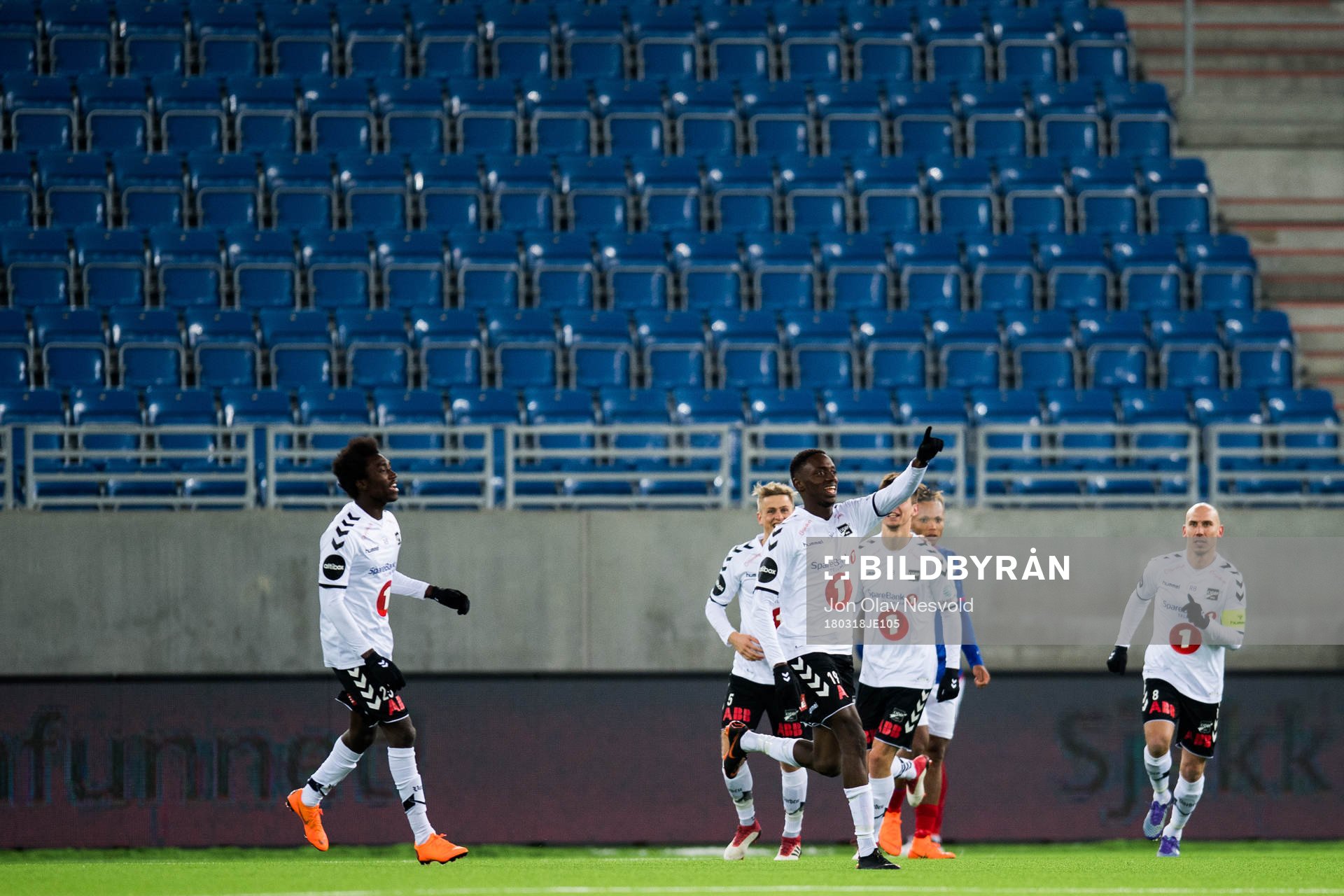Bilal Njie of Odd celebrates 1-0