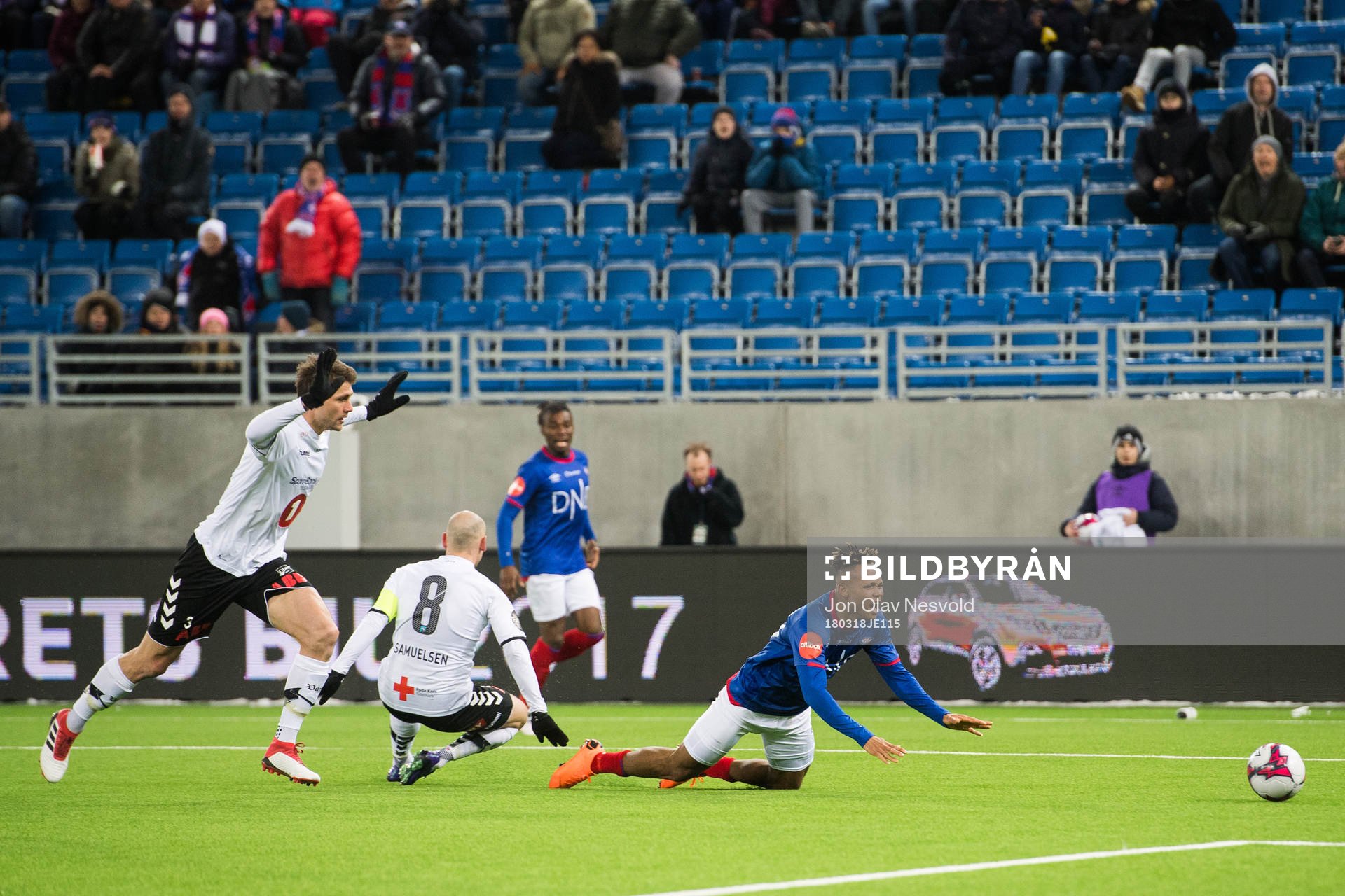 Chidera Ejuke of Vålerenga gets a penalty kick