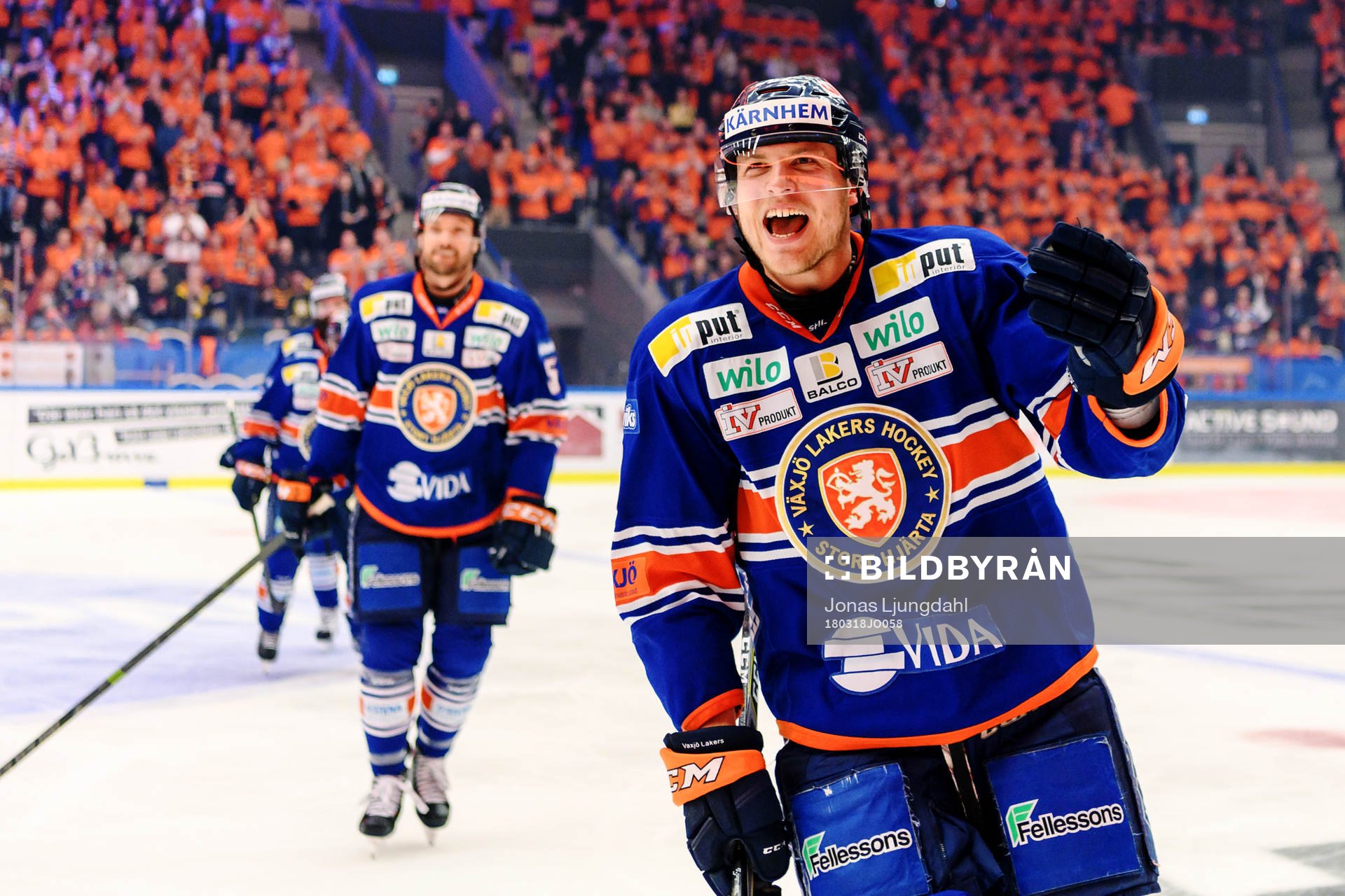 Växjös Oliver Bohm jublar
