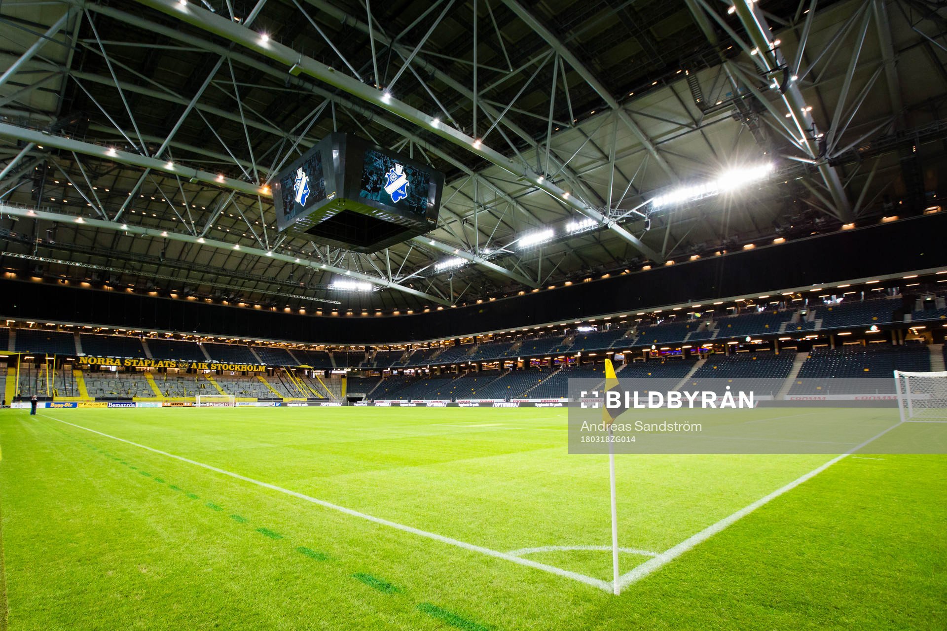 Generell vy över Friends Arena