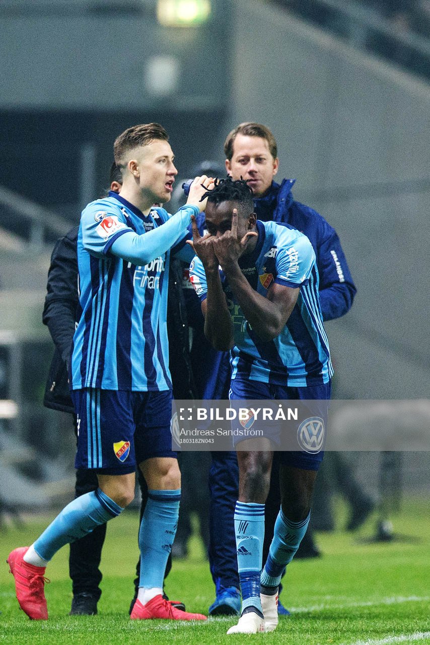 Djurgårdens Philana Tinotenda Kadewere jublar