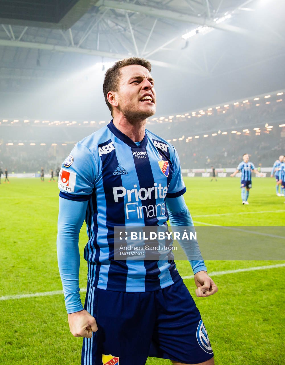 Djurgårdens Kerim Mrabti jublar