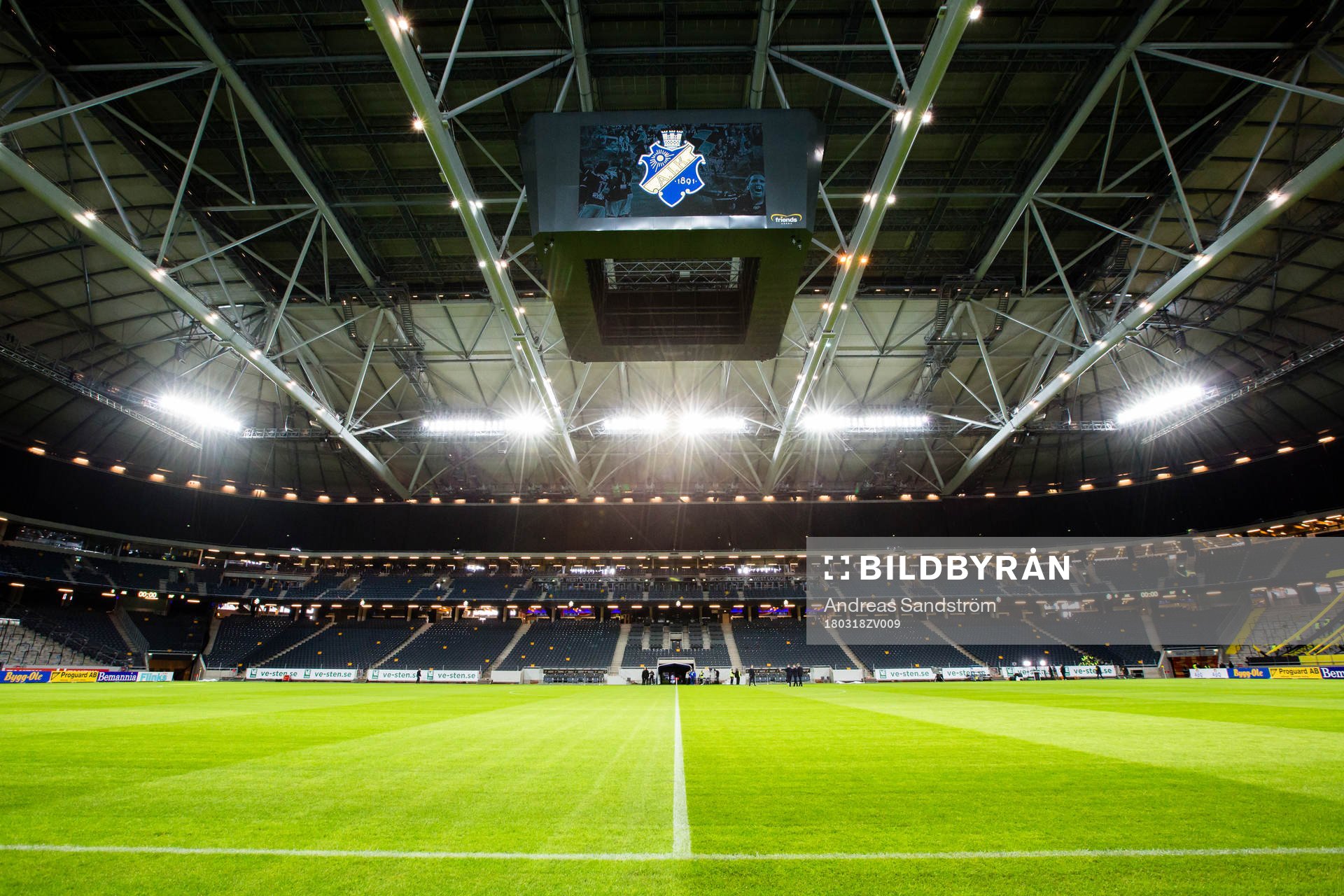 Generell vy över Friends Arena