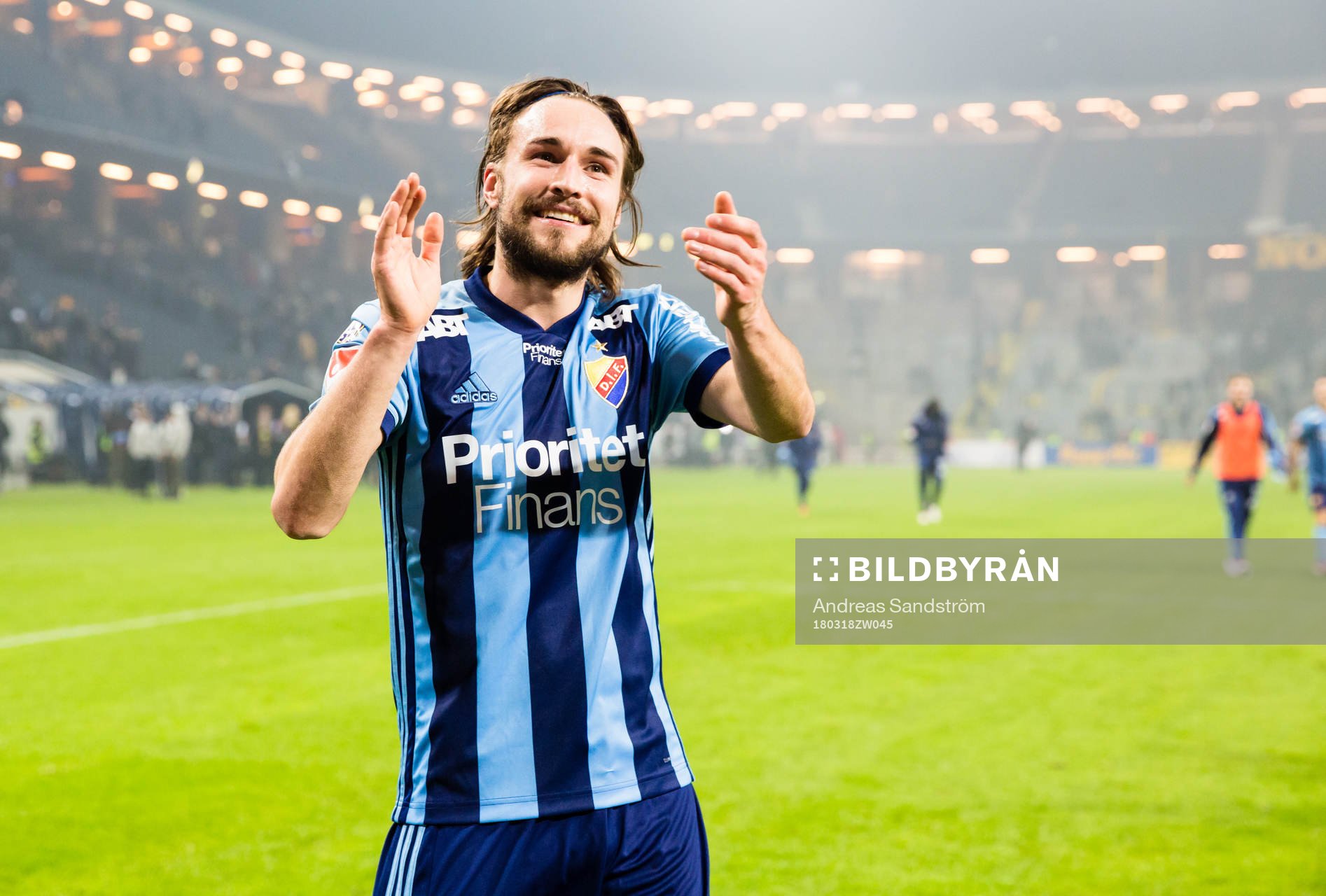 Djurgårdens Kevin Walker jublar