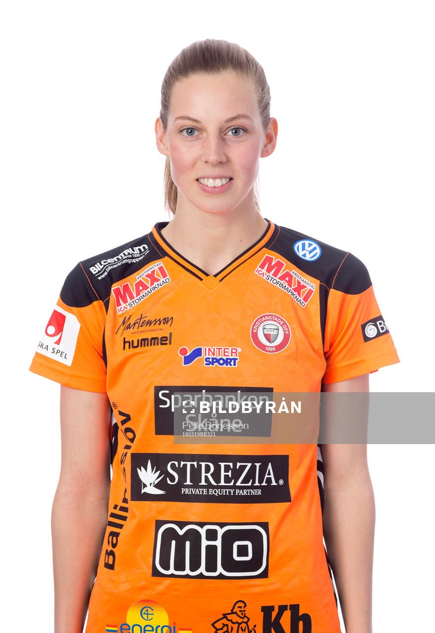 Kristianstads Amanda Edgren poserar för ett porträtt den 19 mars 2018 i Kristianstad.