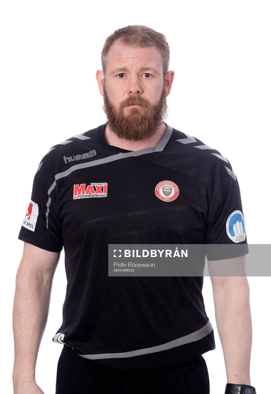 Kristianstads fystränare Orri Sigurdsson poserar för ett porträtt den 19 mars 2018 i Kristianstad.