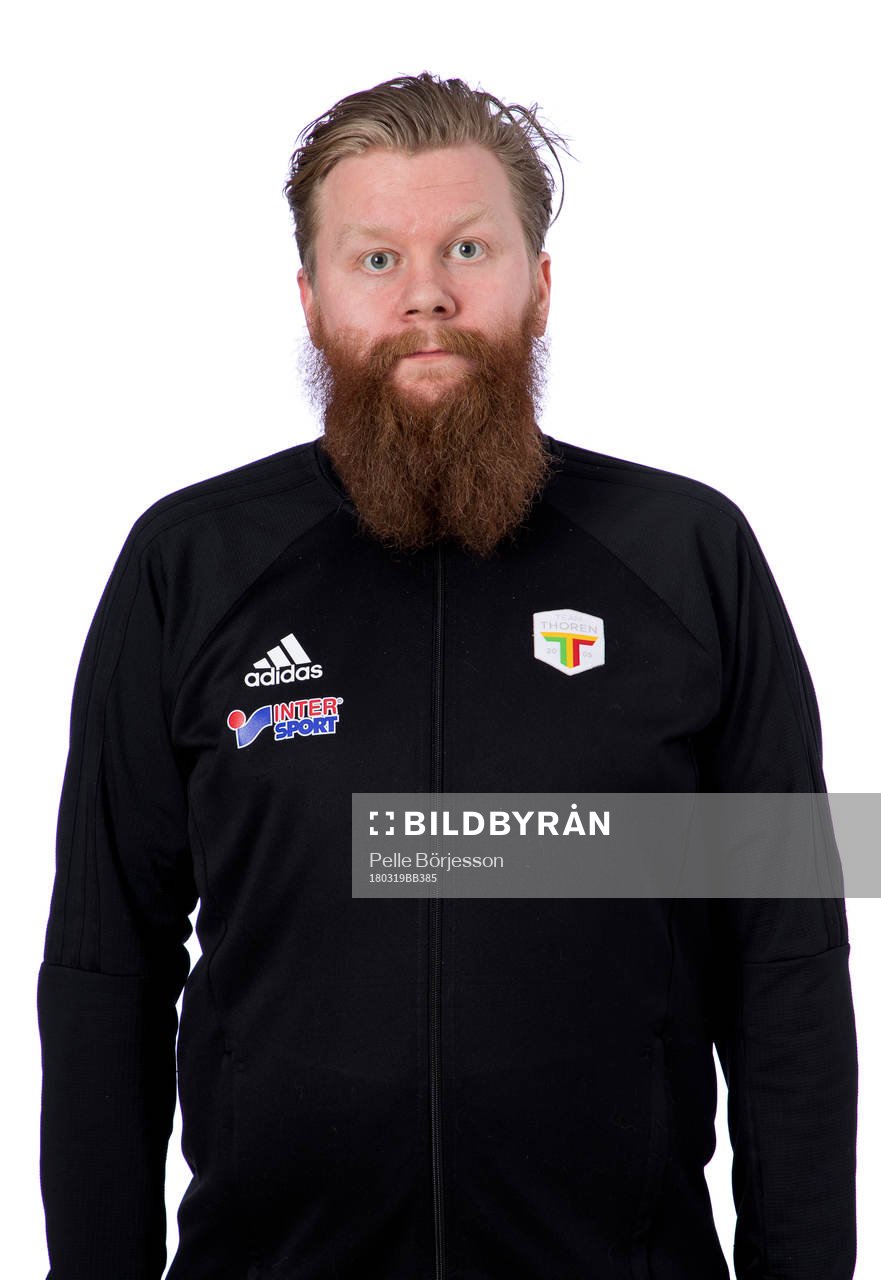 ThorenGruppens materialansvarig Joakim Sandström poserar för ett porträtt den 19 mars 2018 i Umeå.