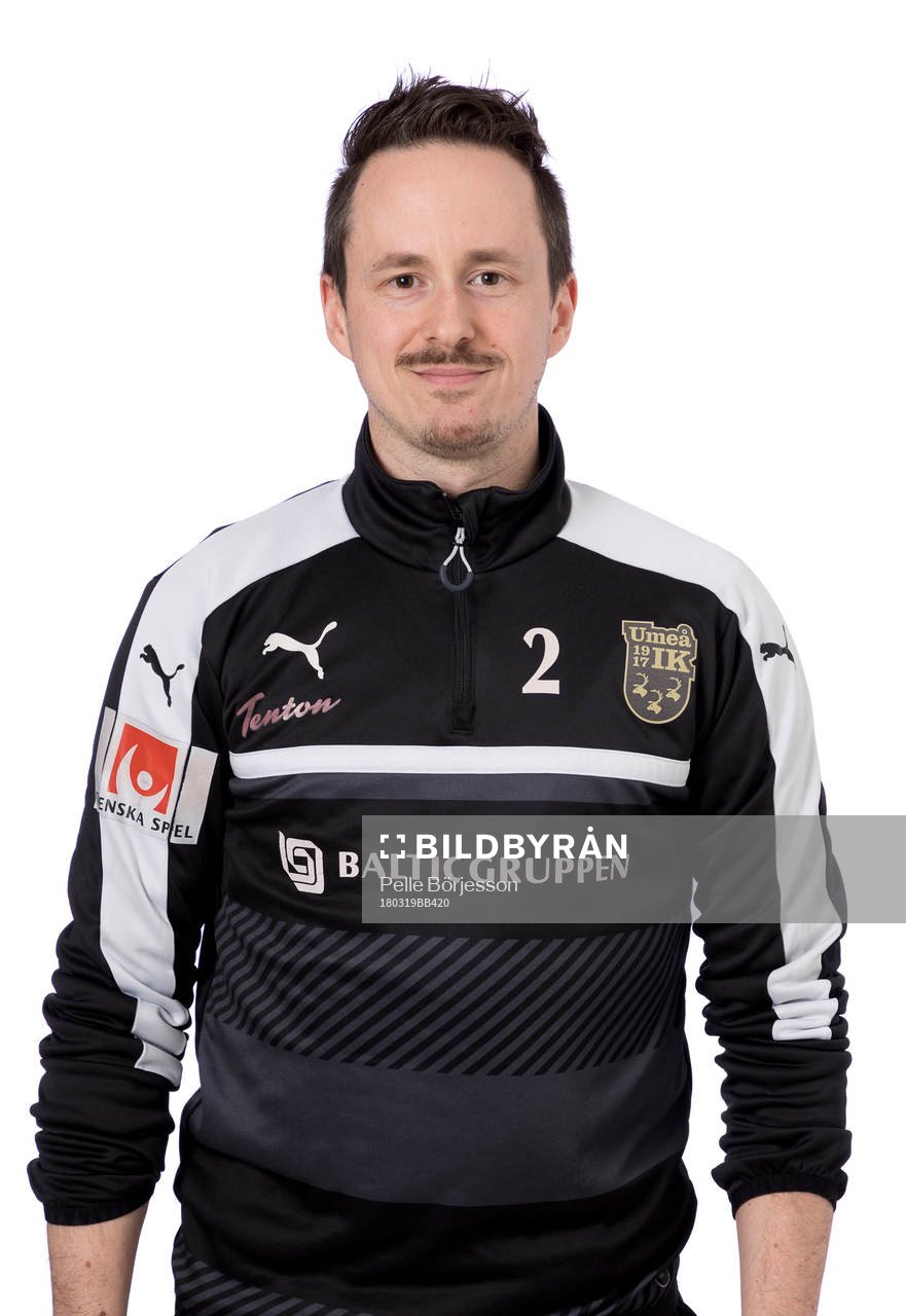 Umeås lagledare Valentin Anundsson poserar för ett porträtt den 19 mars 2018 i Umeå.