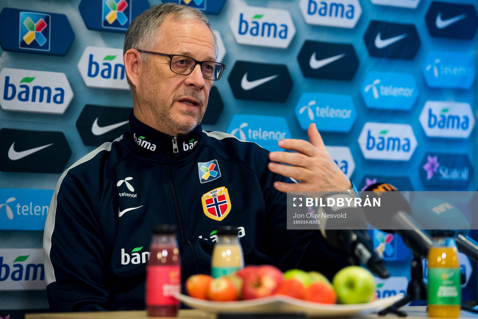 Lars Lagerbäck, head coach of Norway