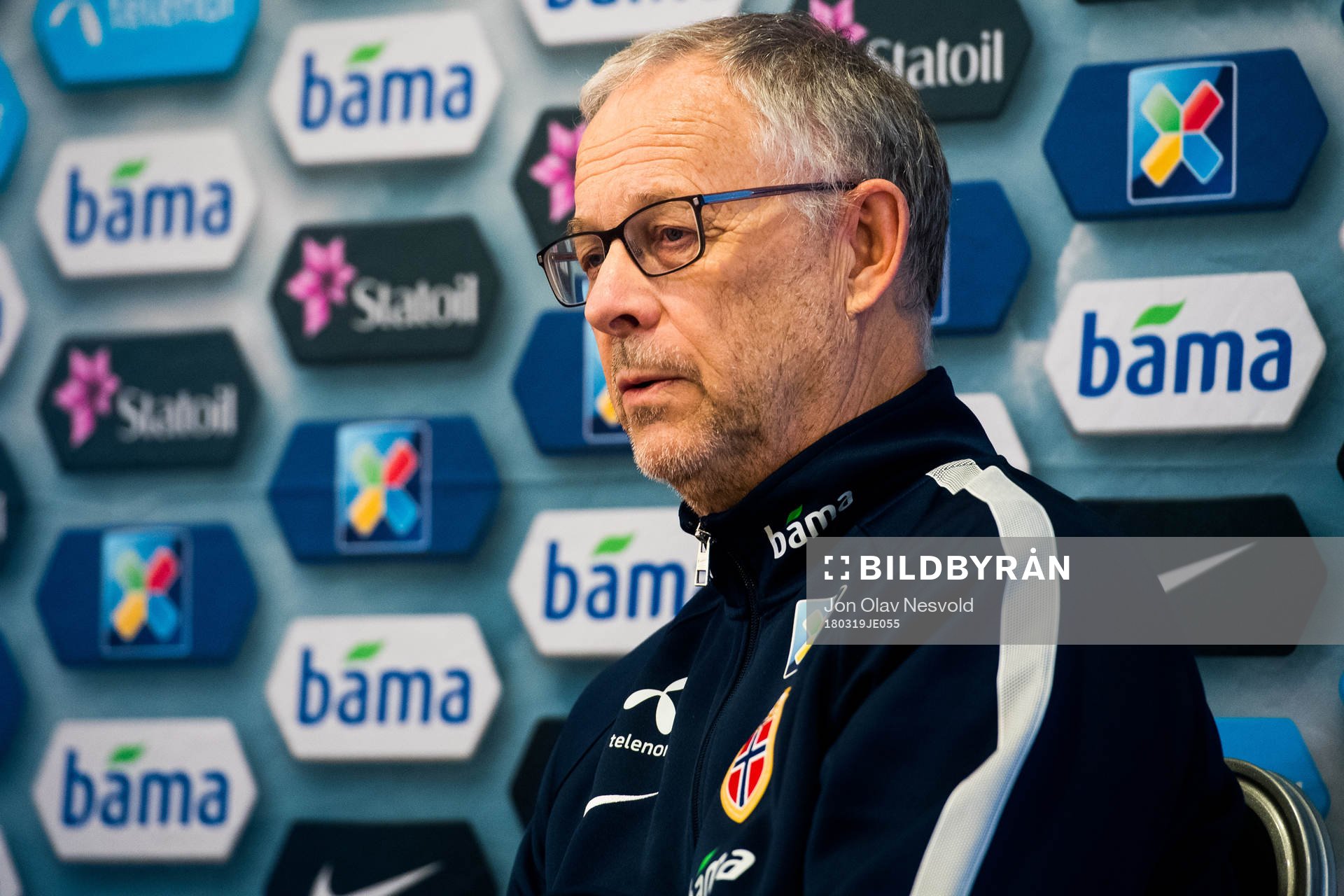 Lars Lagerbäck, head coach of Norway