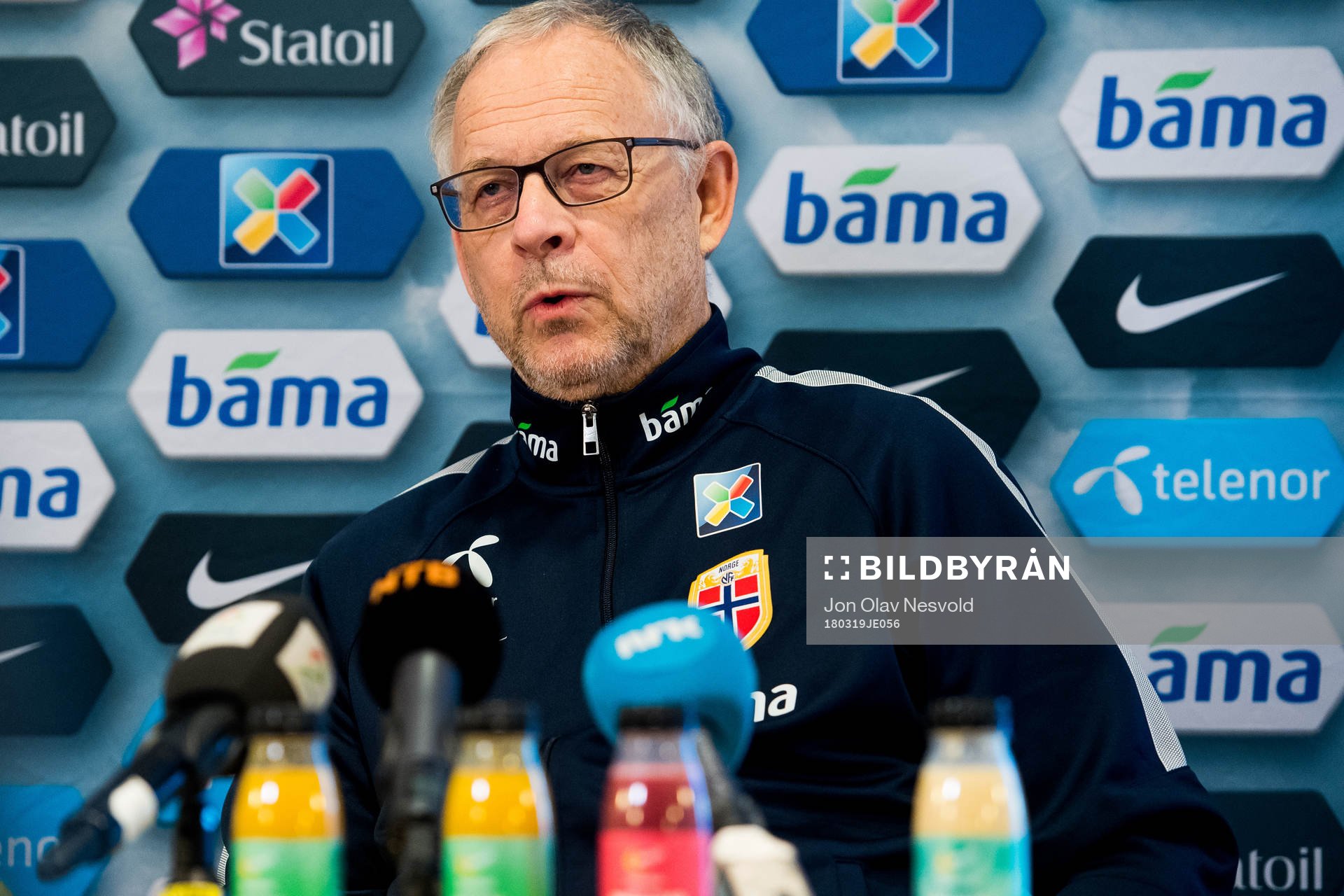 Lars Lagerbäck, head coach of Norway