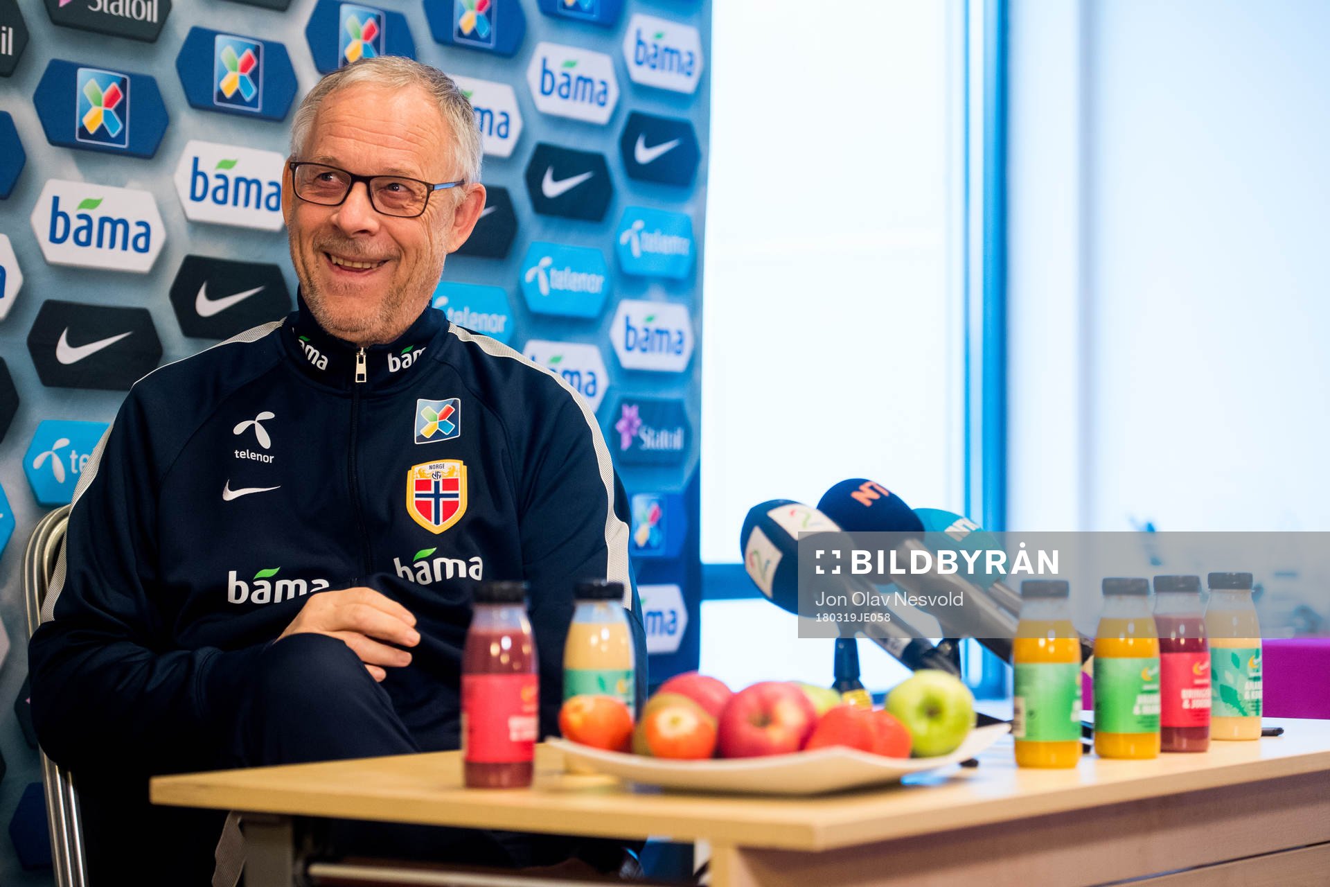 Lars Lagerbäck, head coach of Norway