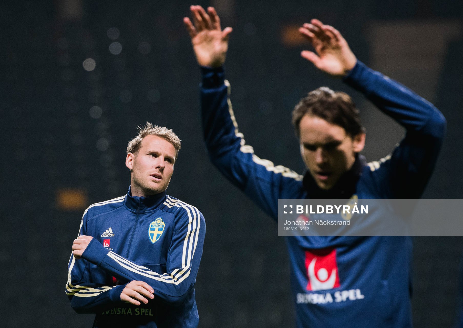 Sveriges Ola Toivonen och Albin Ekdal