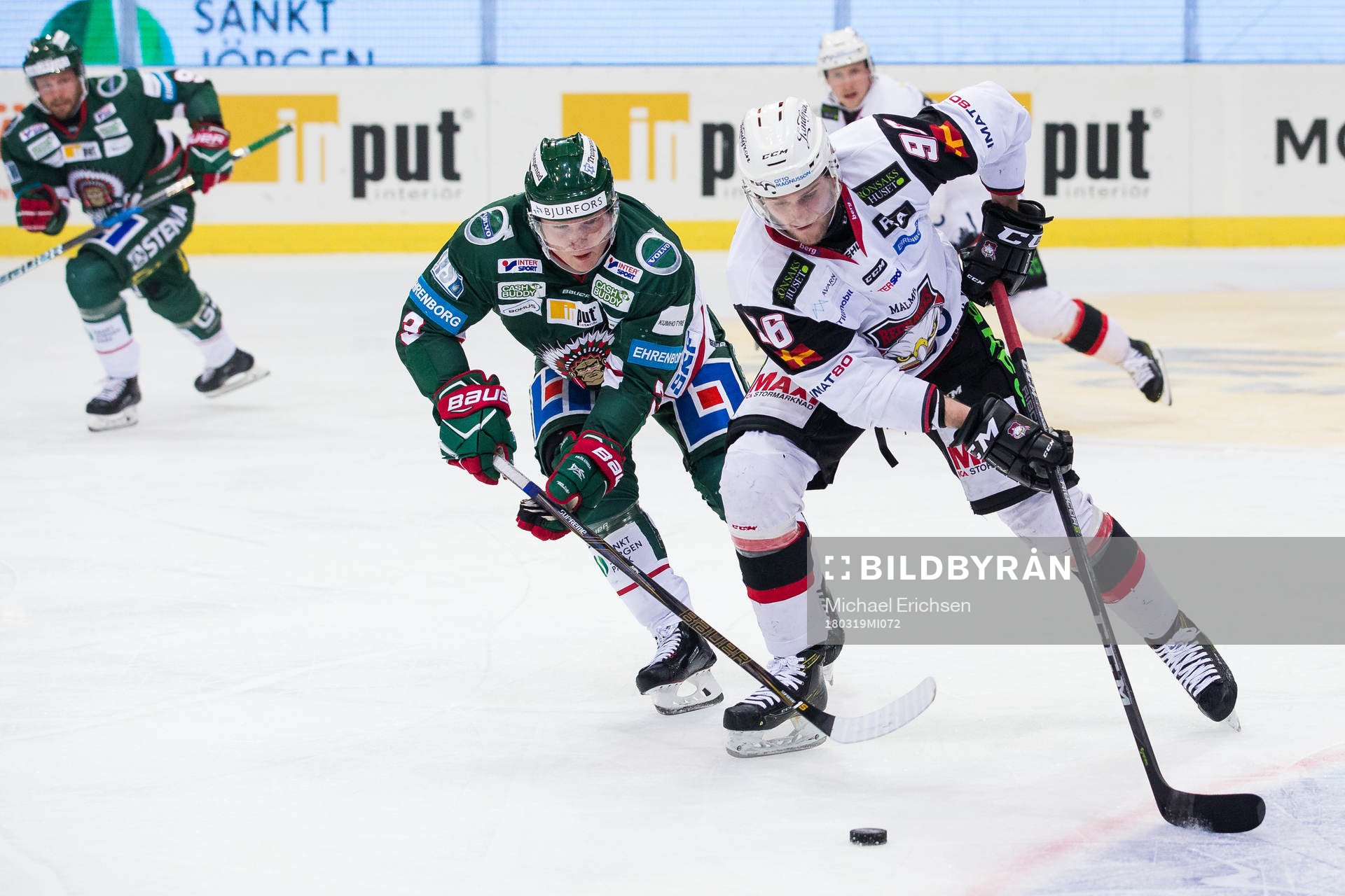 Malmö Redhawks Kim Rosdahl och Frölundas Carl Grundström