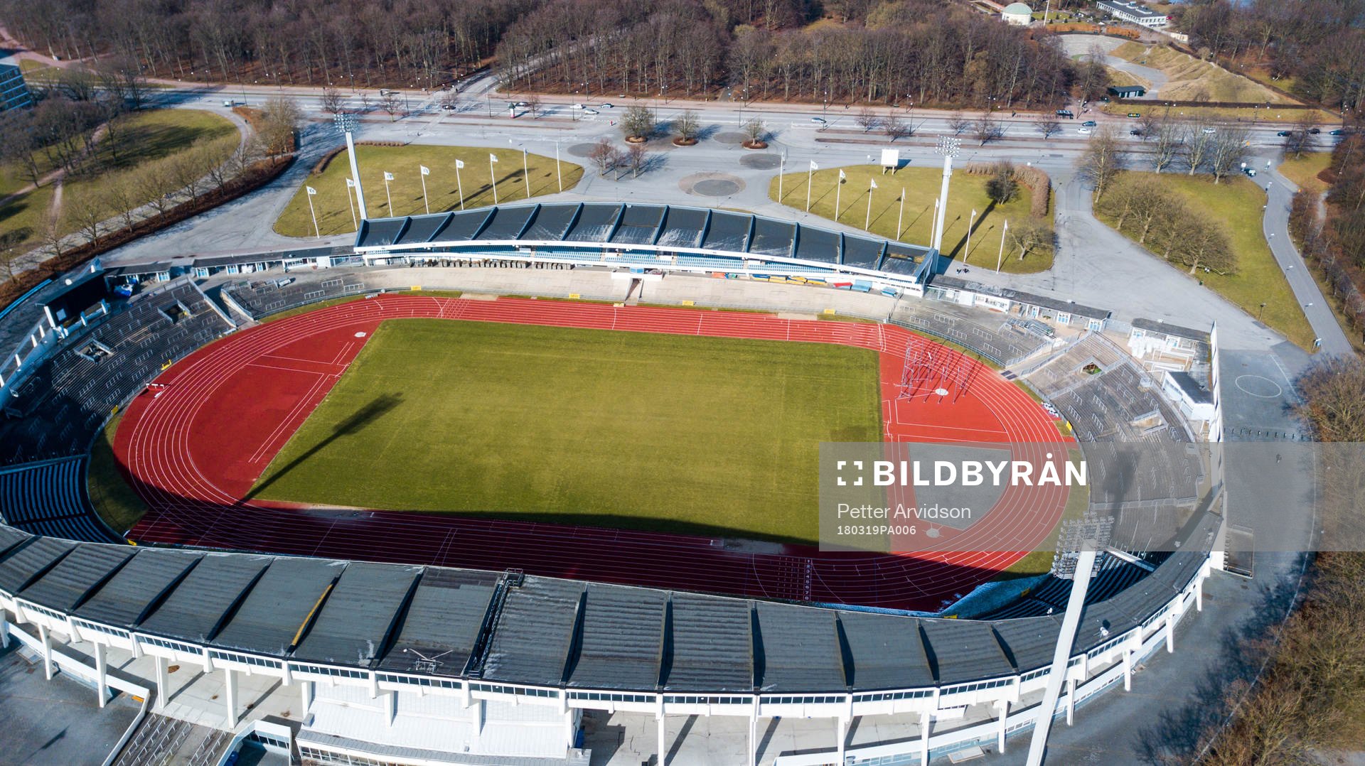 Gamla Malmö Stadion fotograferad