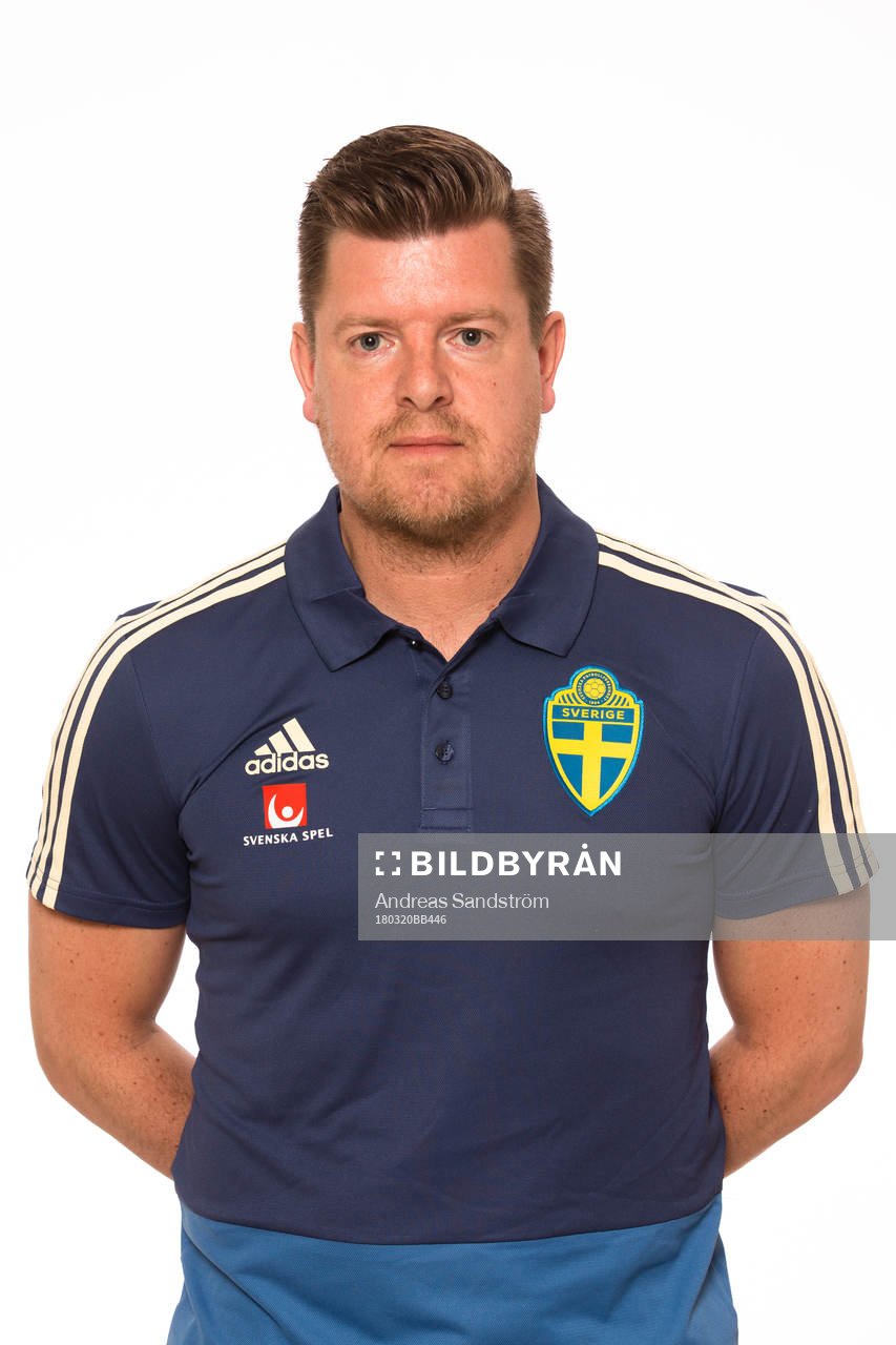 Tränare Jesper Ljung i P18/00-landslaget poserar för ett porträtt den 20 Mars 2018 i Stockholm. 