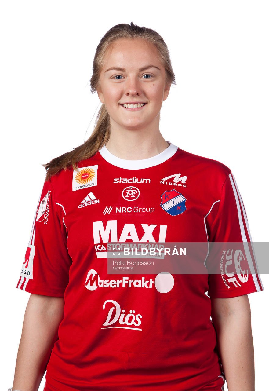 Kvarnsvedens målvakt Jenny Wahlén poserar för ett porträtt den 20 mars 2018 i Borlänge.