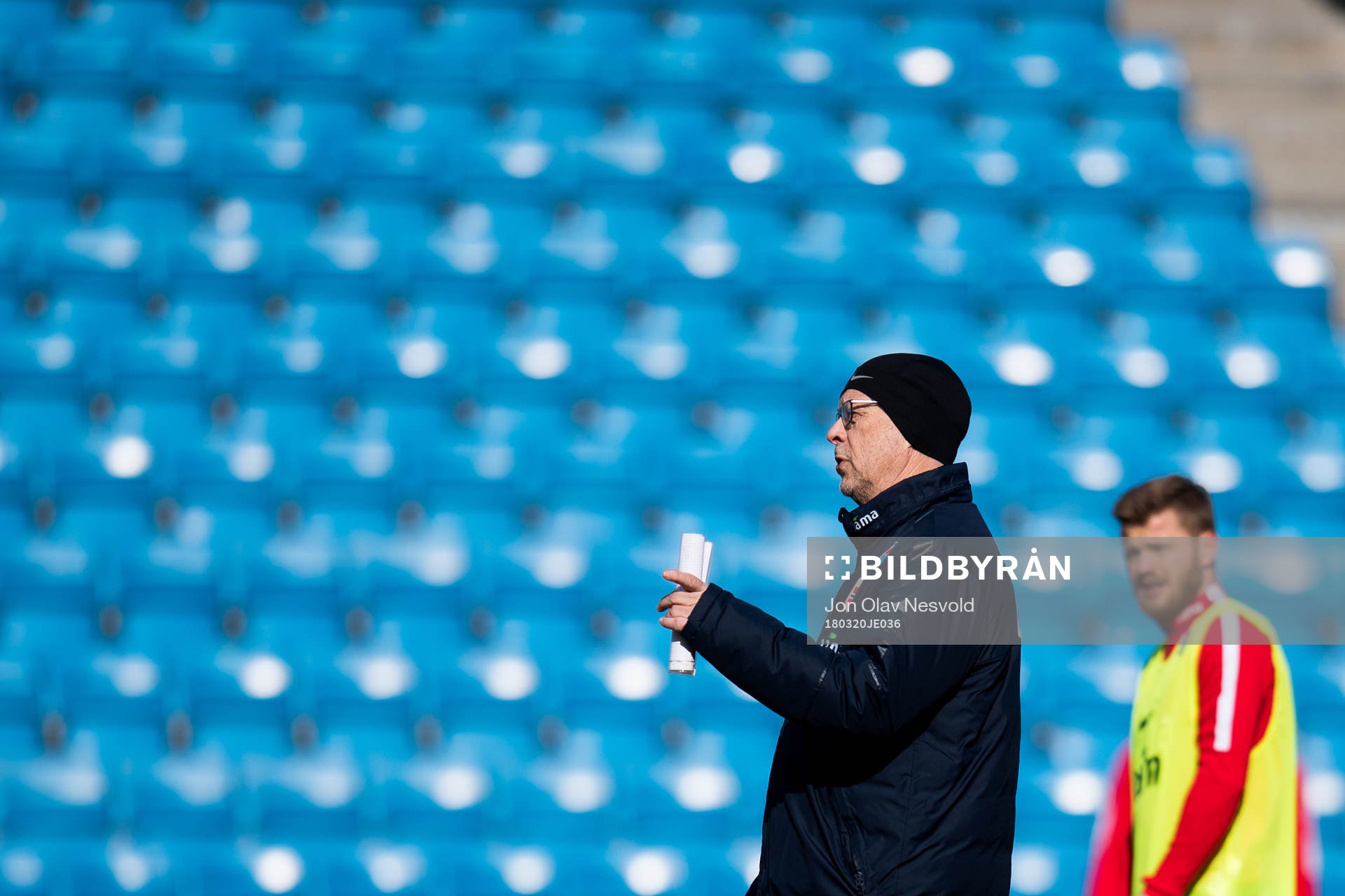 Lars Lagerbäck, head coach of Norway, and Fredrik Midtsjø