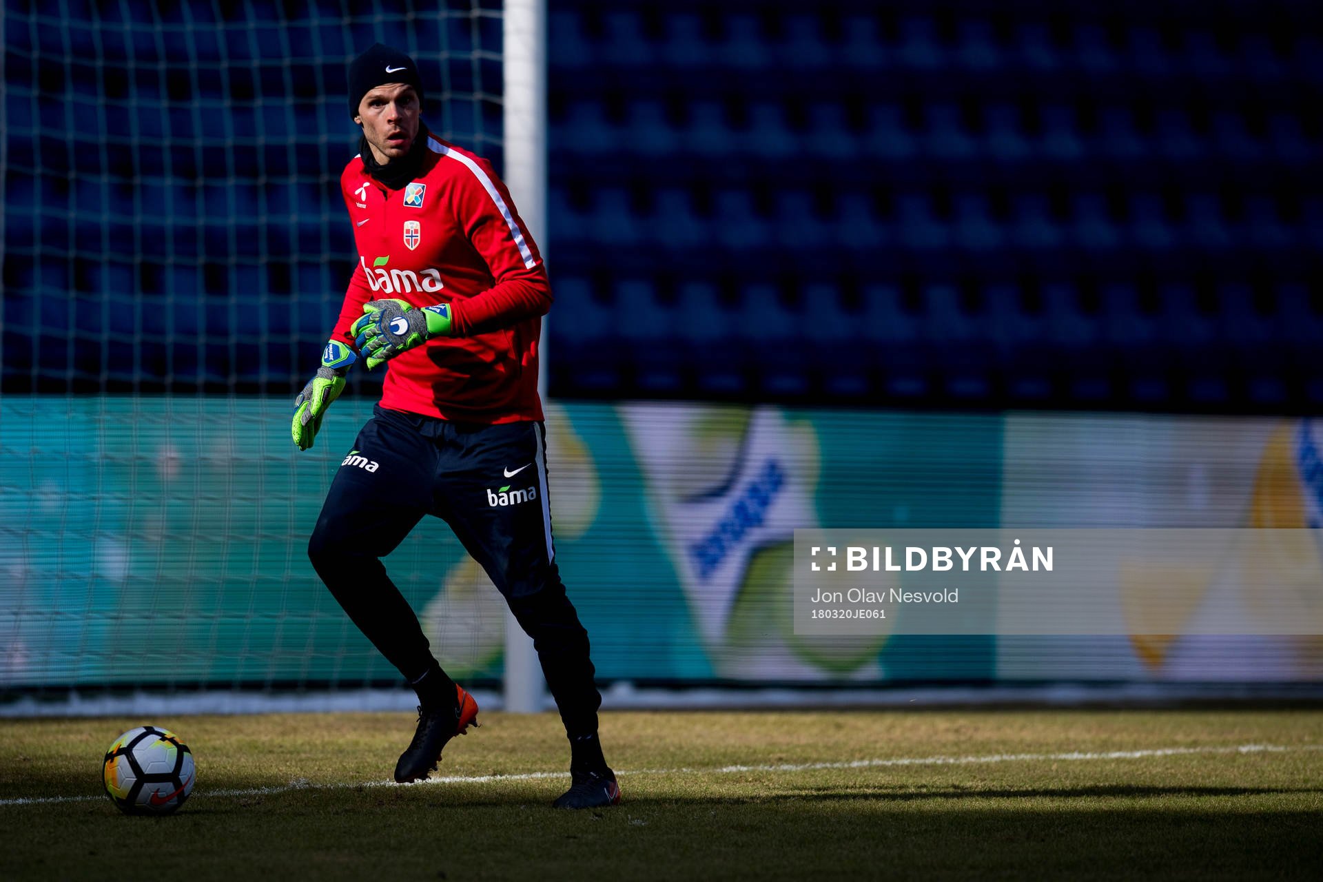 Goalkeeper Rune Almenning Jarstein of Norway