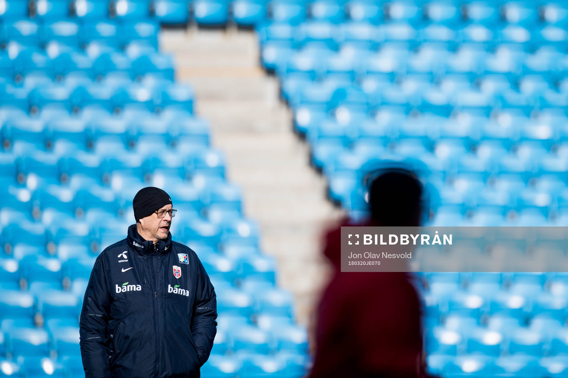 Lars Lagerbäck, head coach of Norway