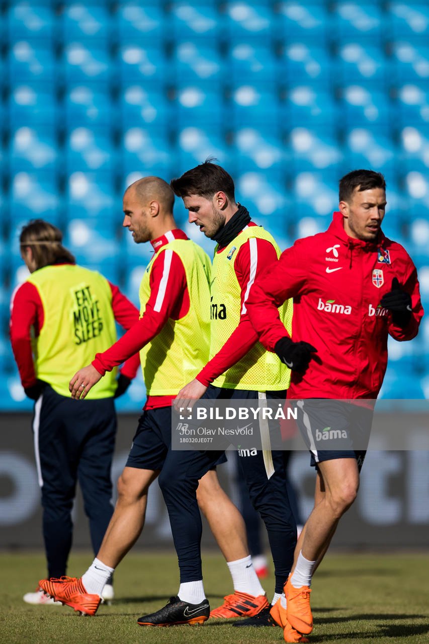 Tore Reginiussen, Håvard Nordtveit and Martin Linnes of