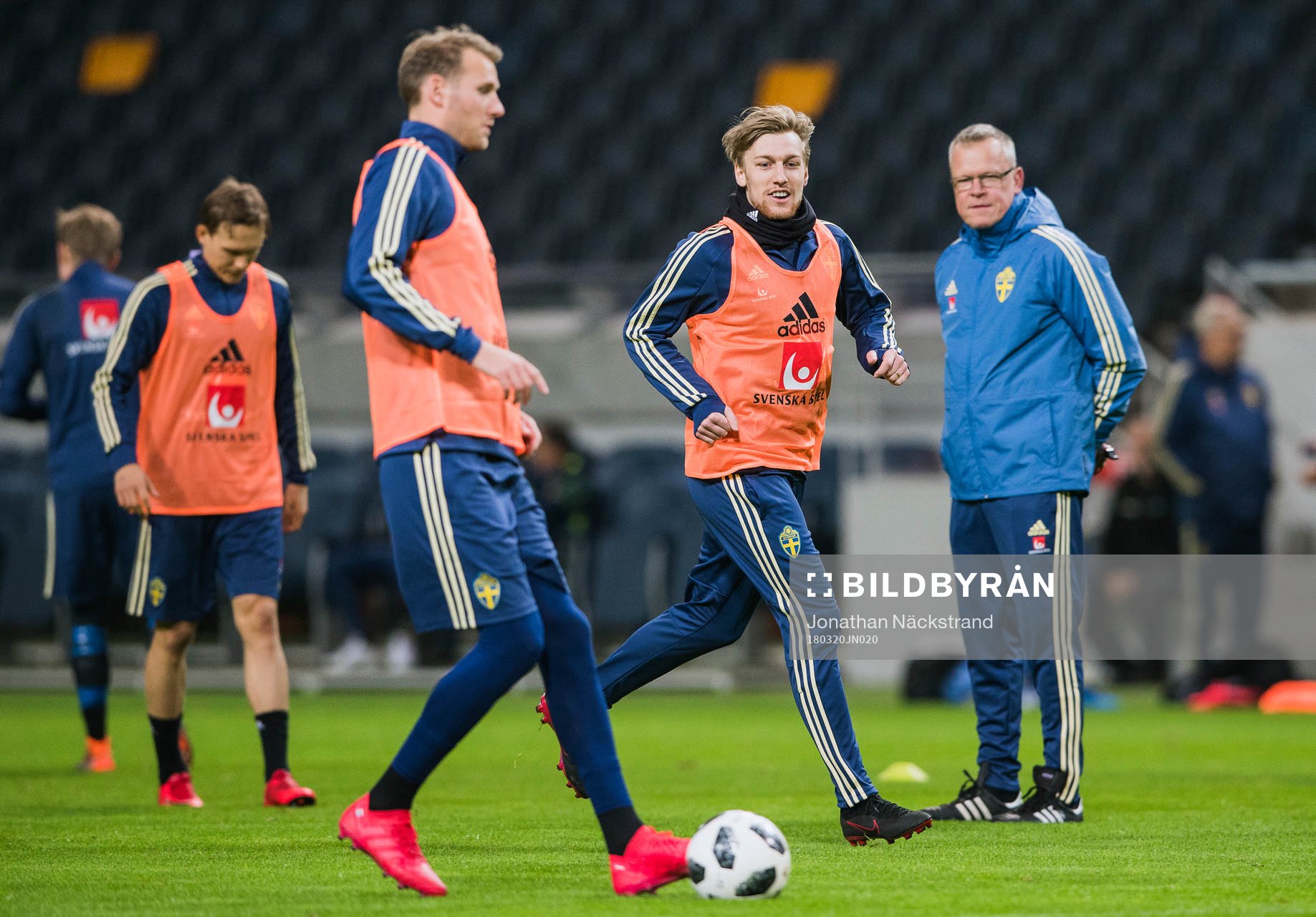 Sveriges Ola Toivonen, Emil Forsberg och förbundskapten