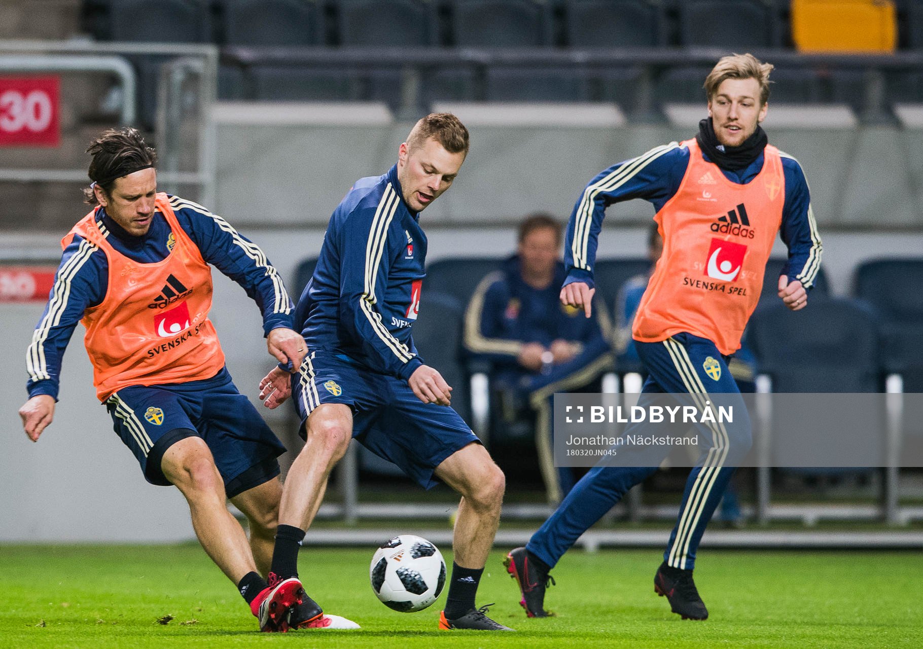 Sveriges Gustav Svensson, Sebastian Larsson och Emil