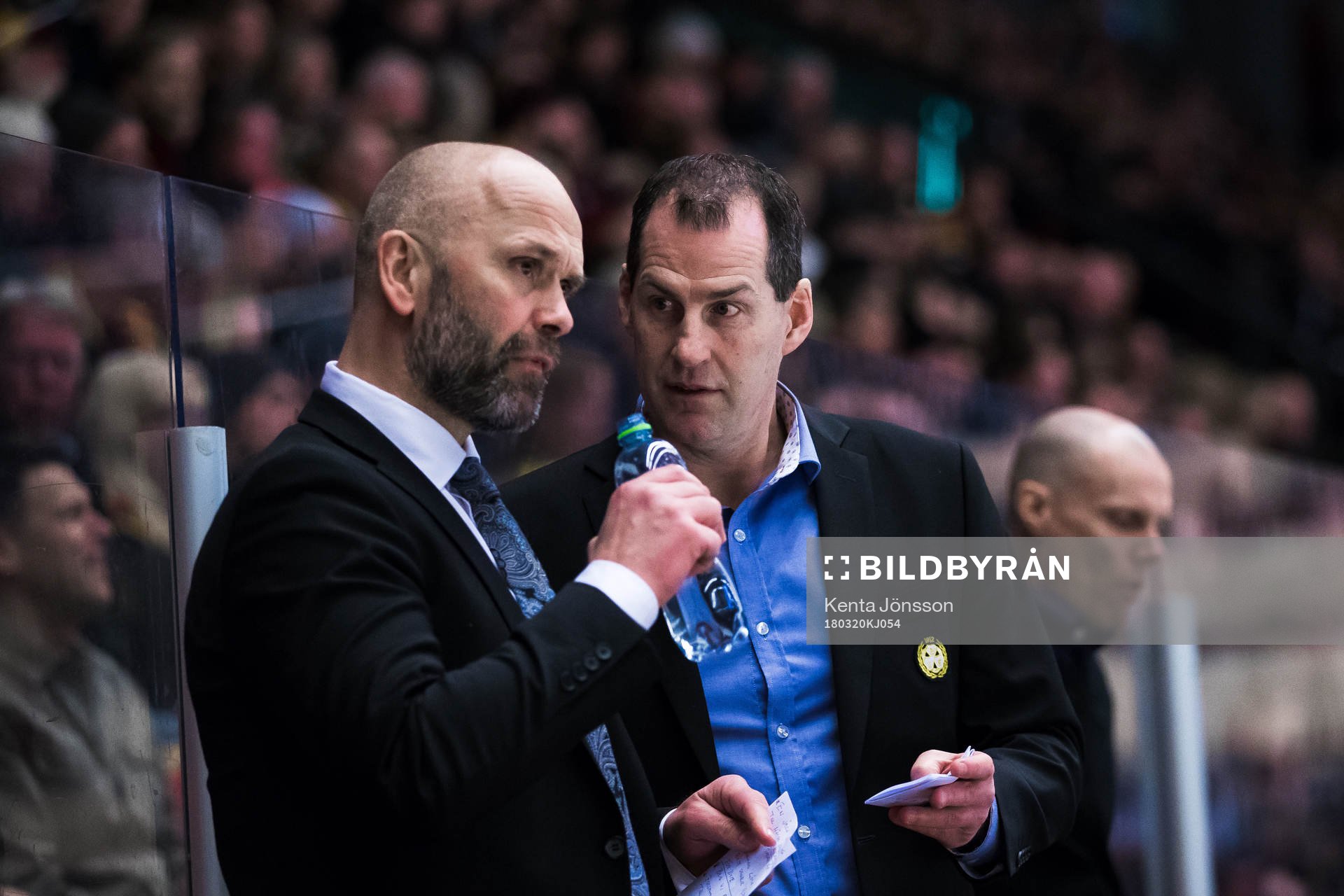 Brynäs tränare Tommy Sjödin och assisterande tränare