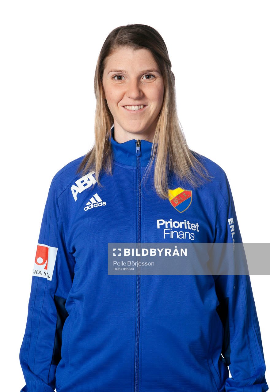 Djurgårdens fysioterapeut Anna Kellermalm Fallby poserar för ett porträtt den 21 mars 2018 i Stockholm.