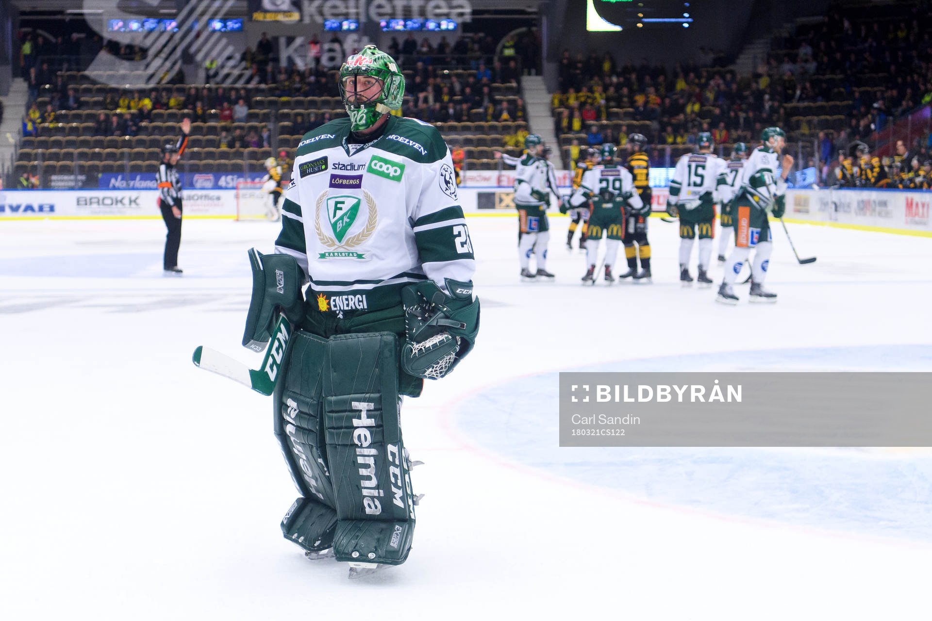 Färjestads målvakt Stefan Steen