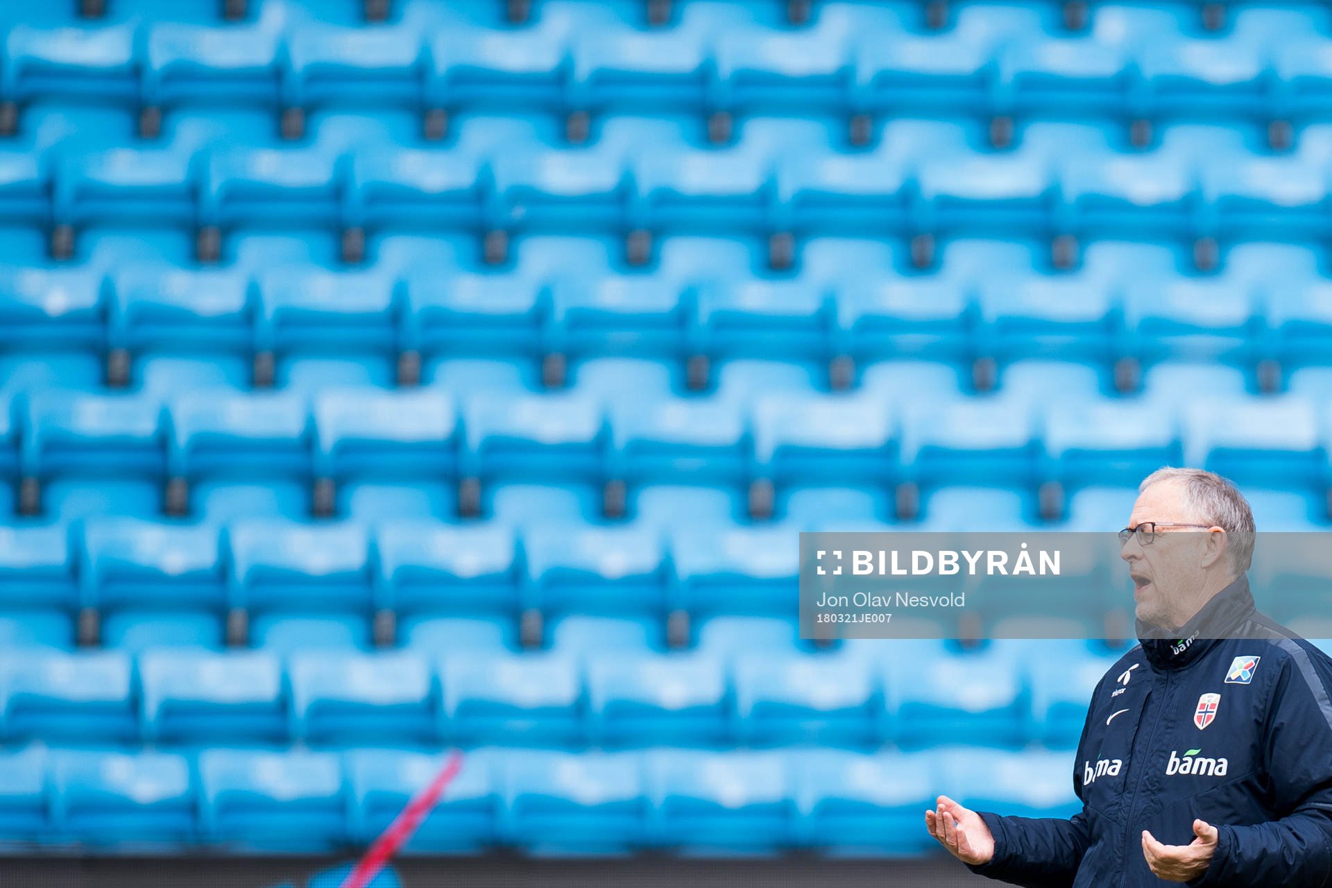 Lars Lagerbäck, head coach of Norway