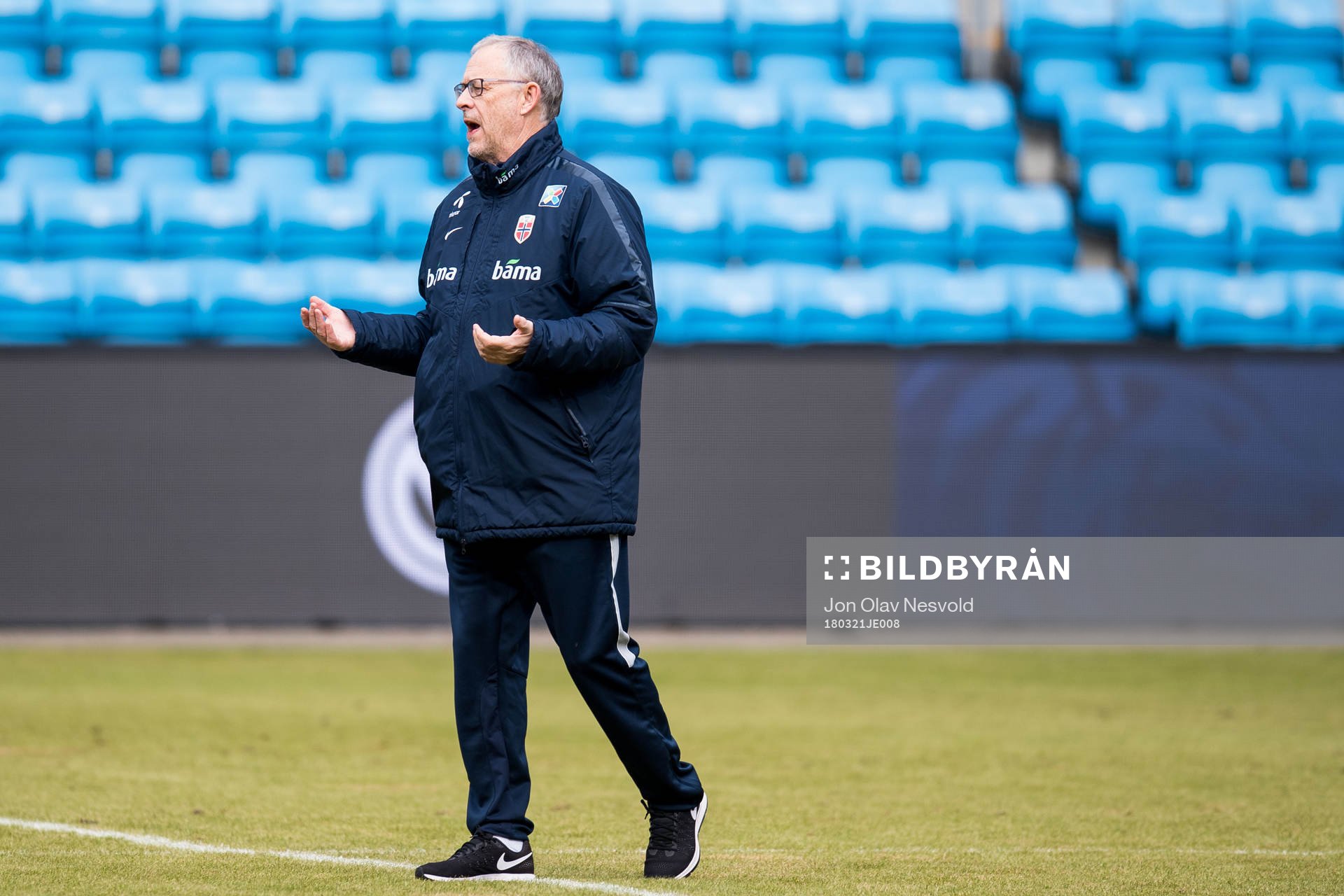 Lars Lagerbäck, head coach of Norway