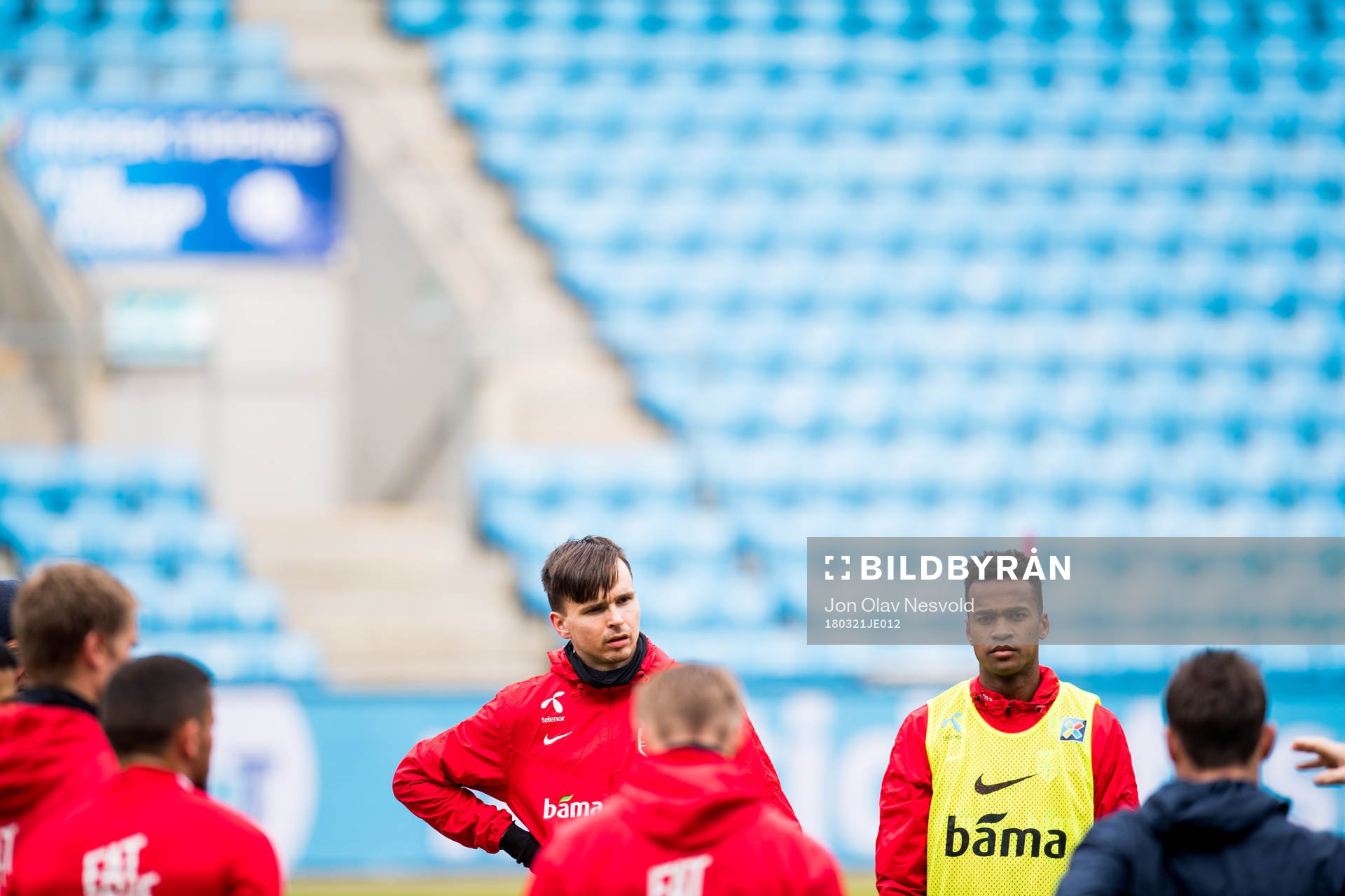 Ole Kristian Selnæs and Ola Kamara of Norway