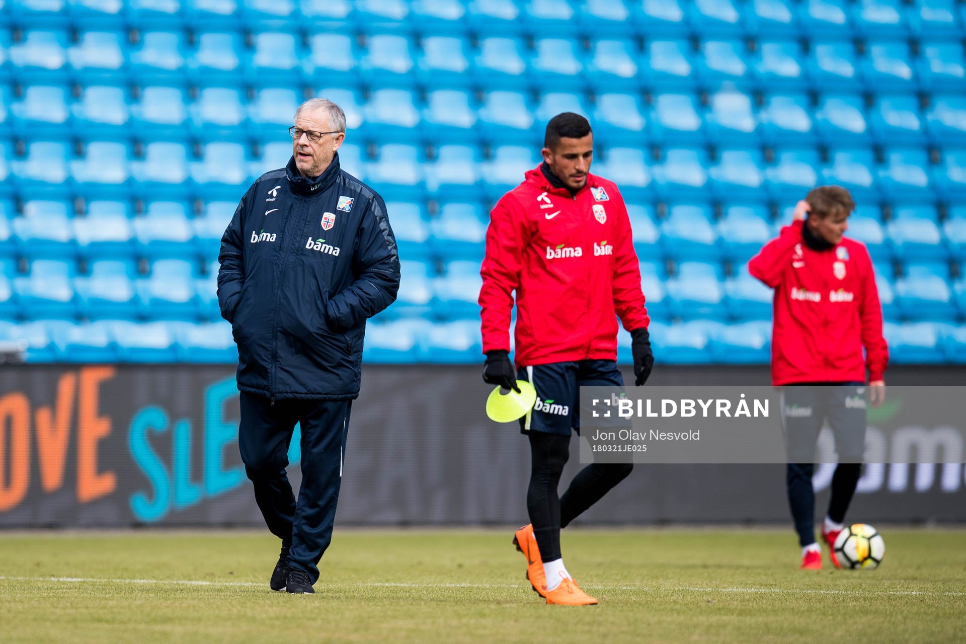 Lars Lagerbäck, head coach of Norway, Omar Elabdellaoui