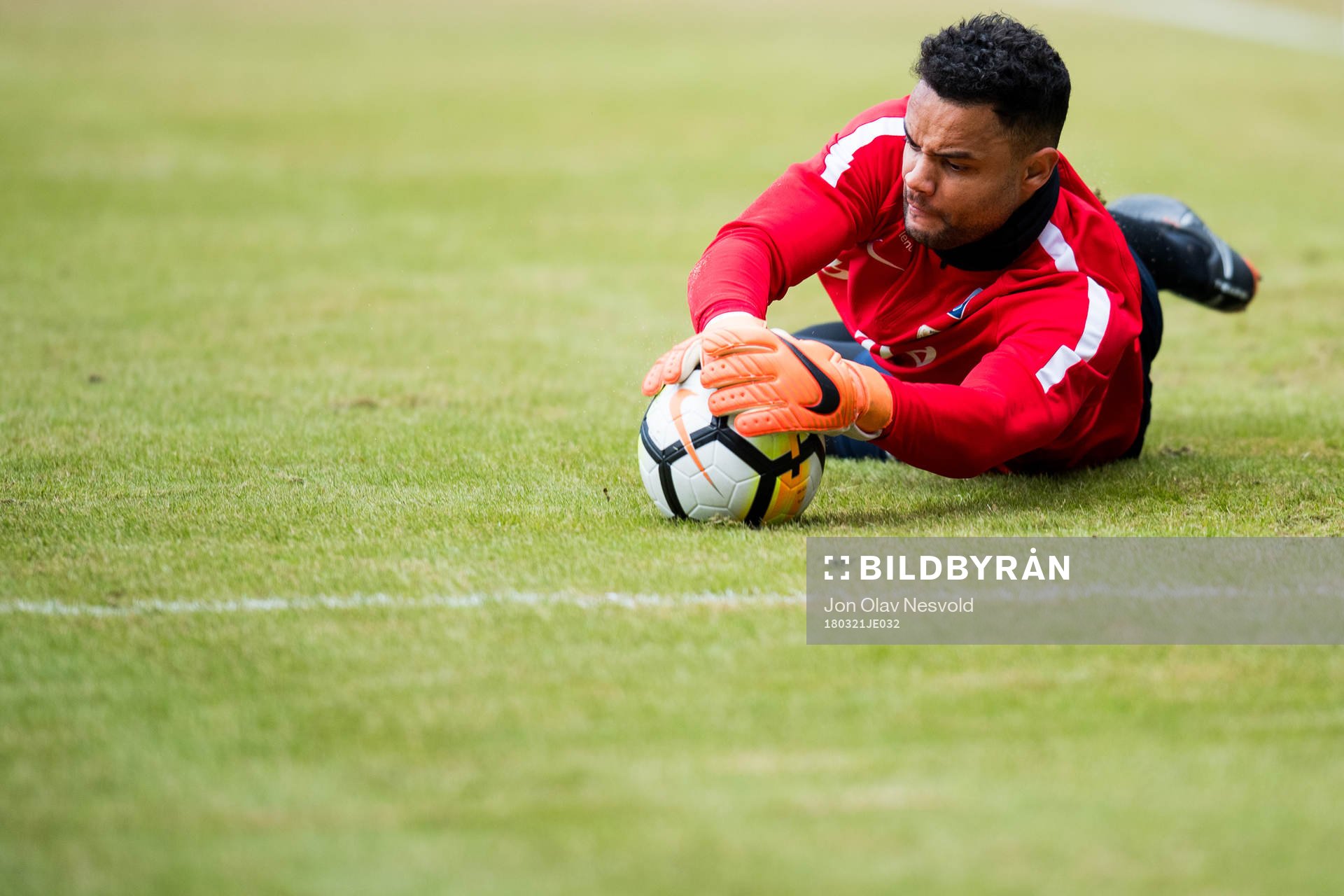 Goalkeeper Sten Grytebust of Norway