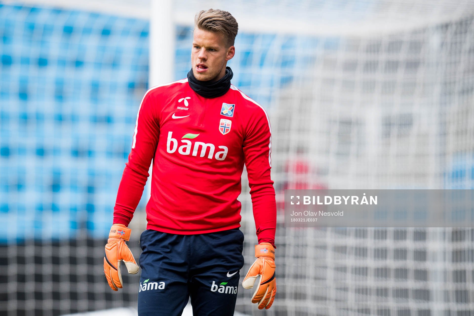 Goalkeeper Ørjan Håskjold Nyland of Norway