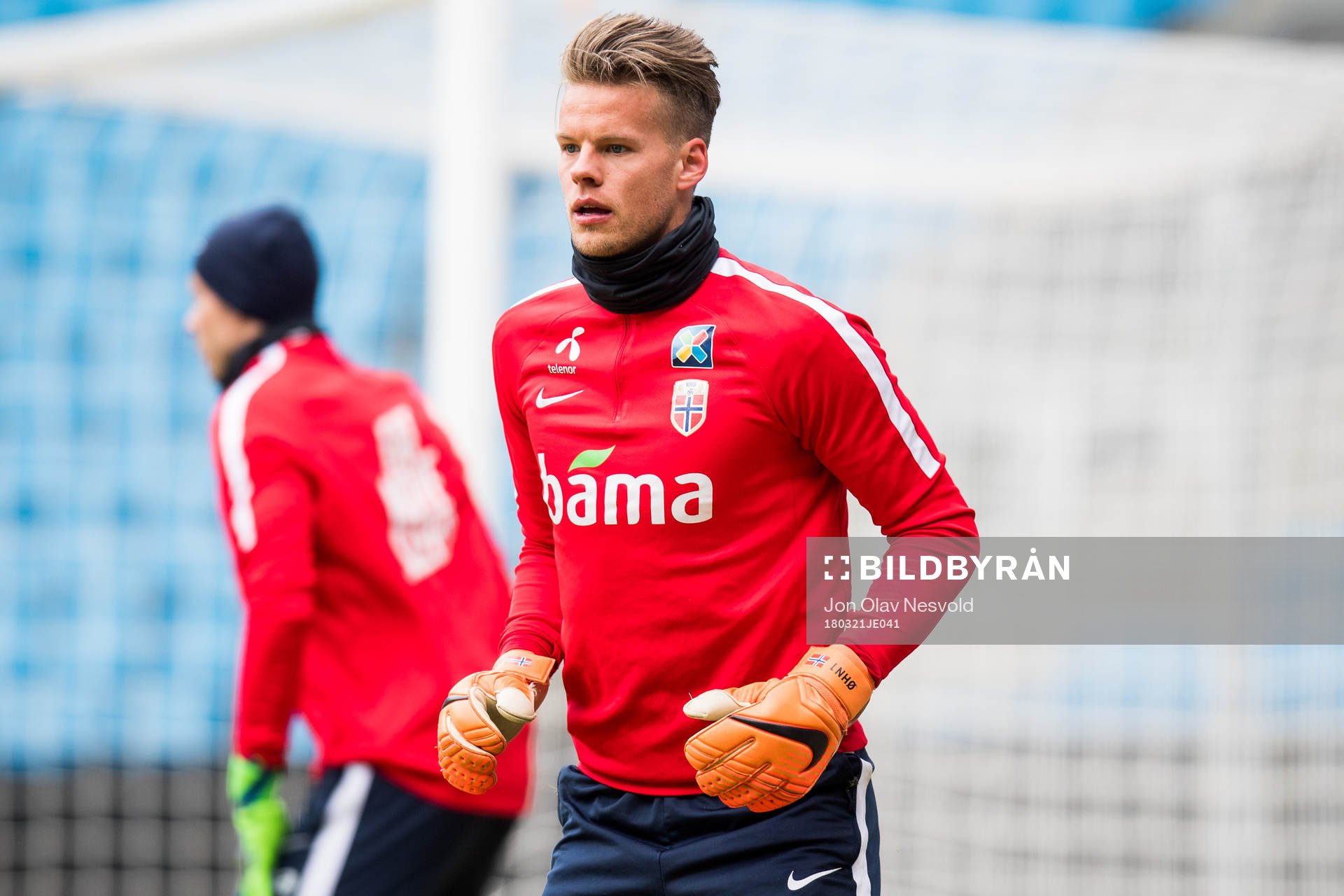Goalkeeper Ørjan Håskjold Nyland of Norway