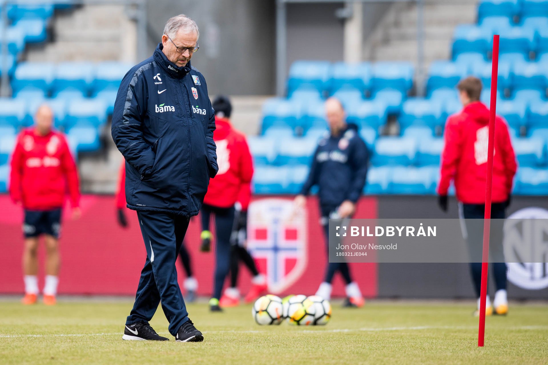 Lars Lagerbäck, head coach of Norway